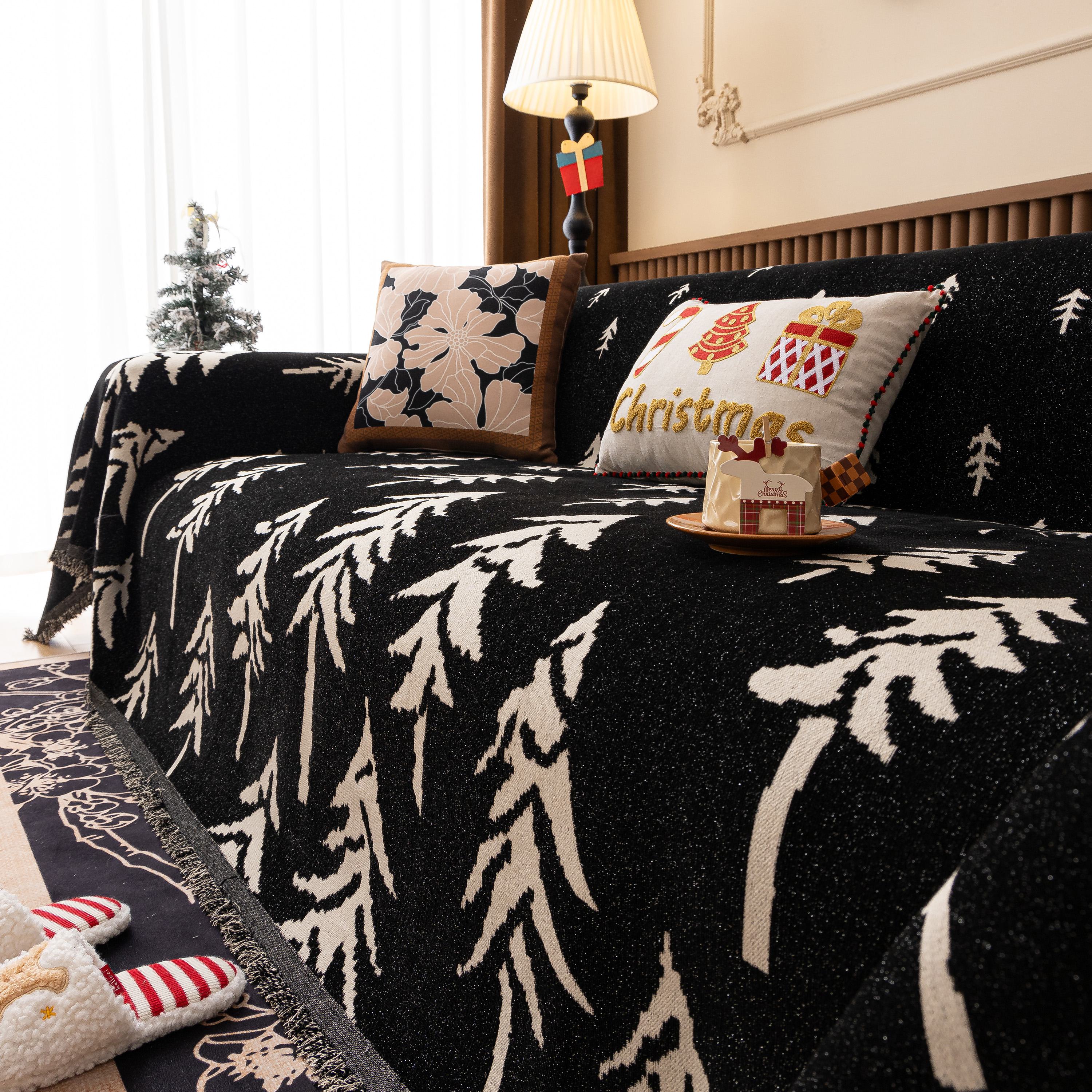 Modern Couch Covers for Couches Large Decorative Throw Blanket with Tassels for Couch - Image 75