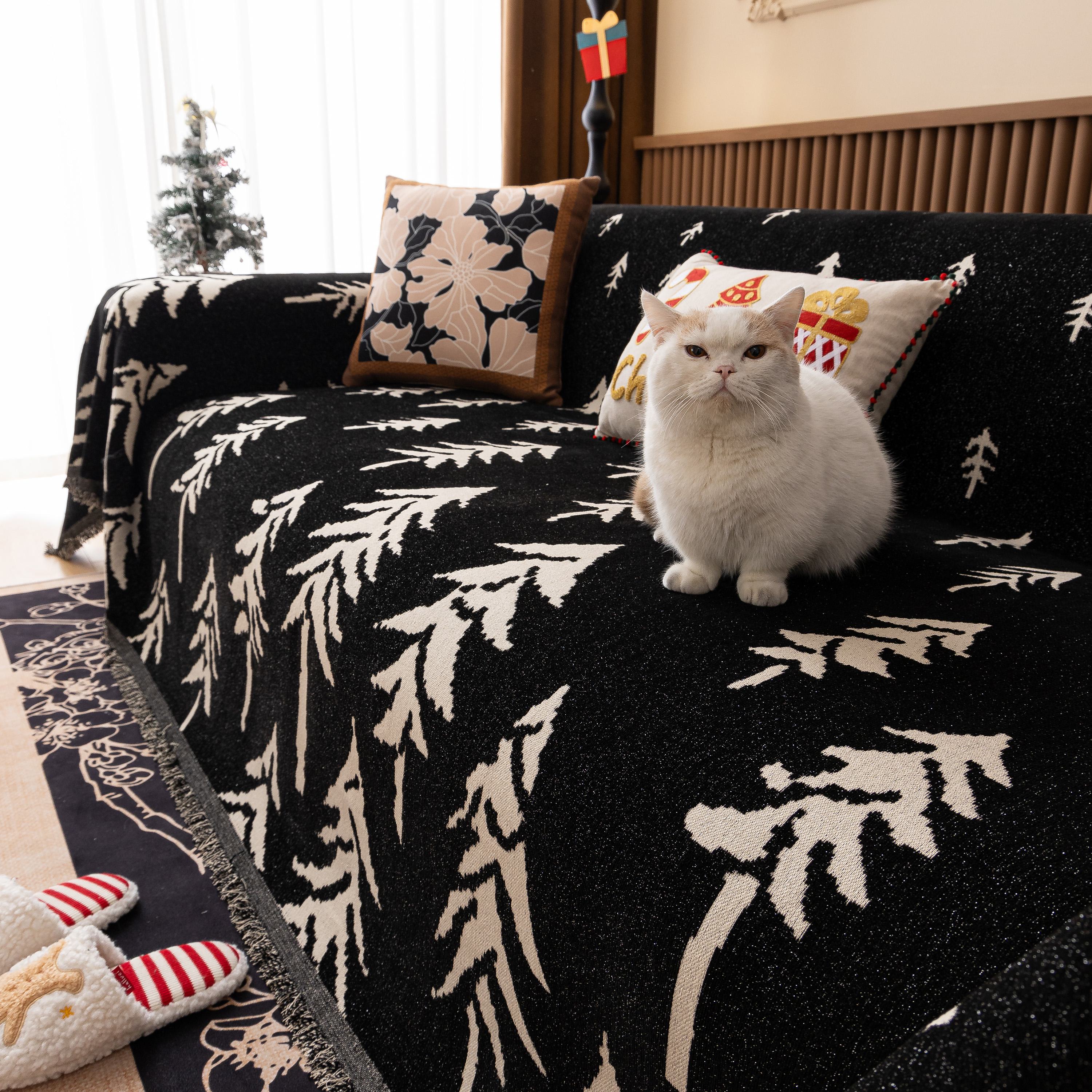 Modern Couch Covers for Couches Large Decorative Throw Blanket with Tassels for Couch - Image 76