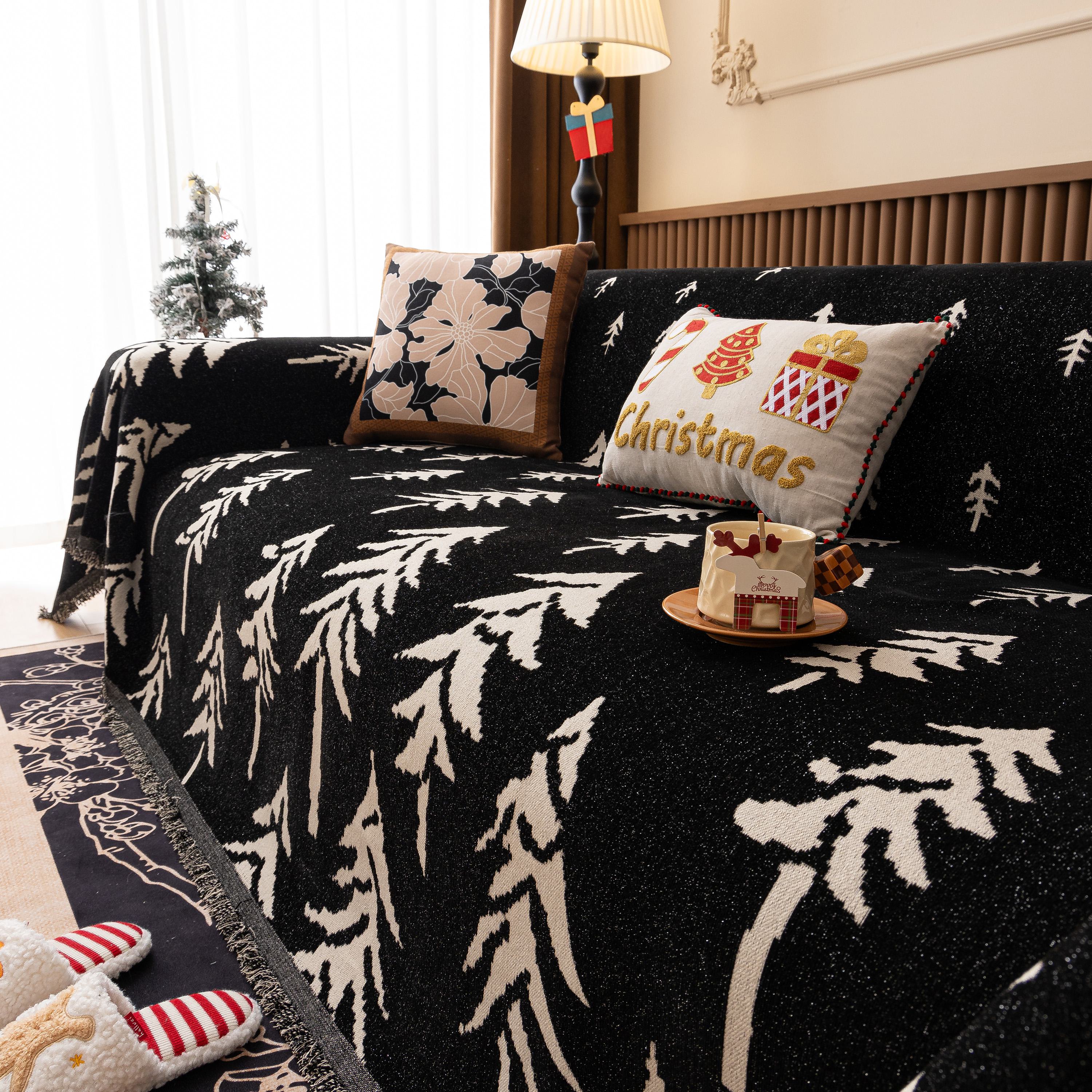 Modern Couch Covers for Couches Large Decorative Throw Blanket with Tassels for Couch - Image 77