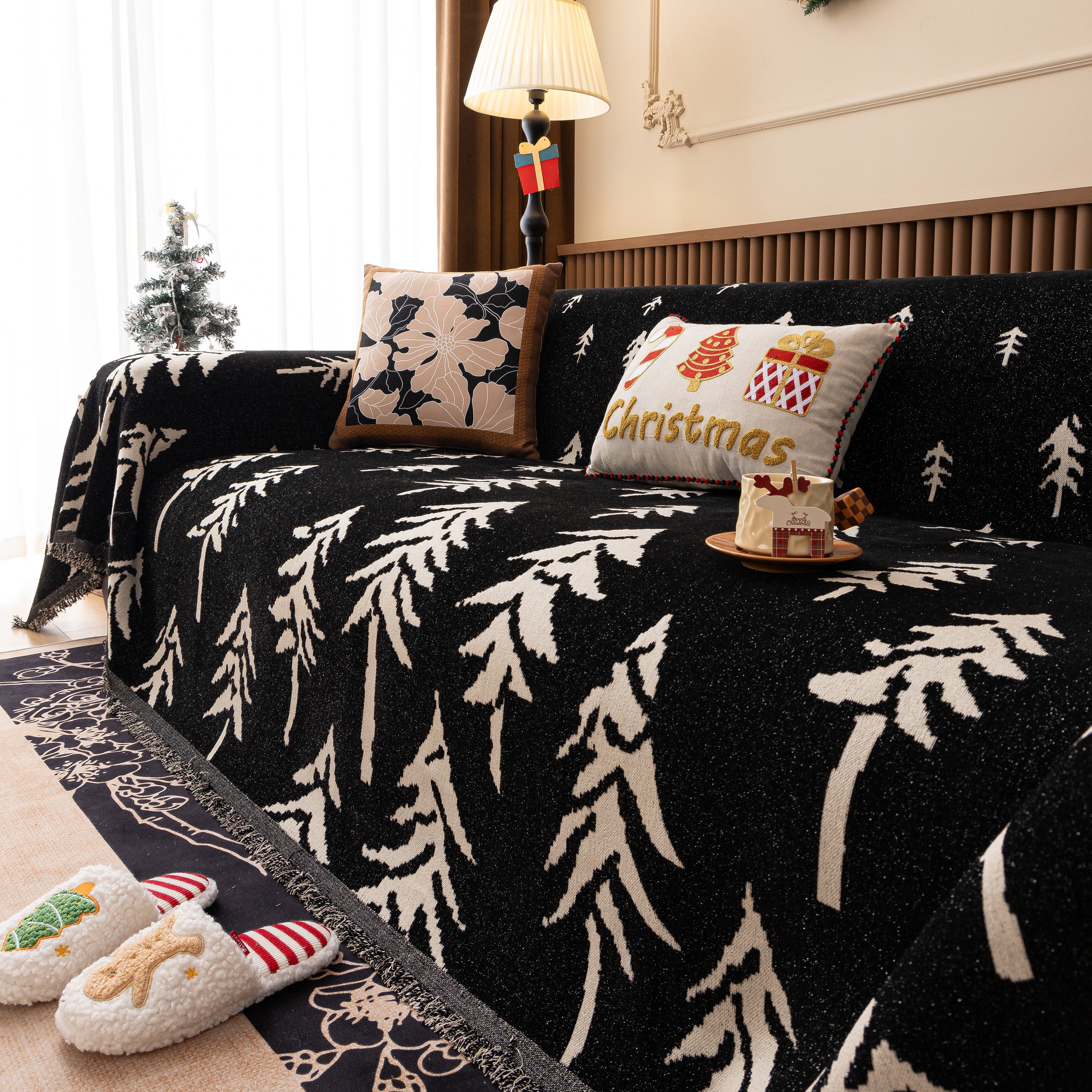 Modern Couch Covers for Couches Large Decorative Throw Blanket with Tassels for Couch - Image 78