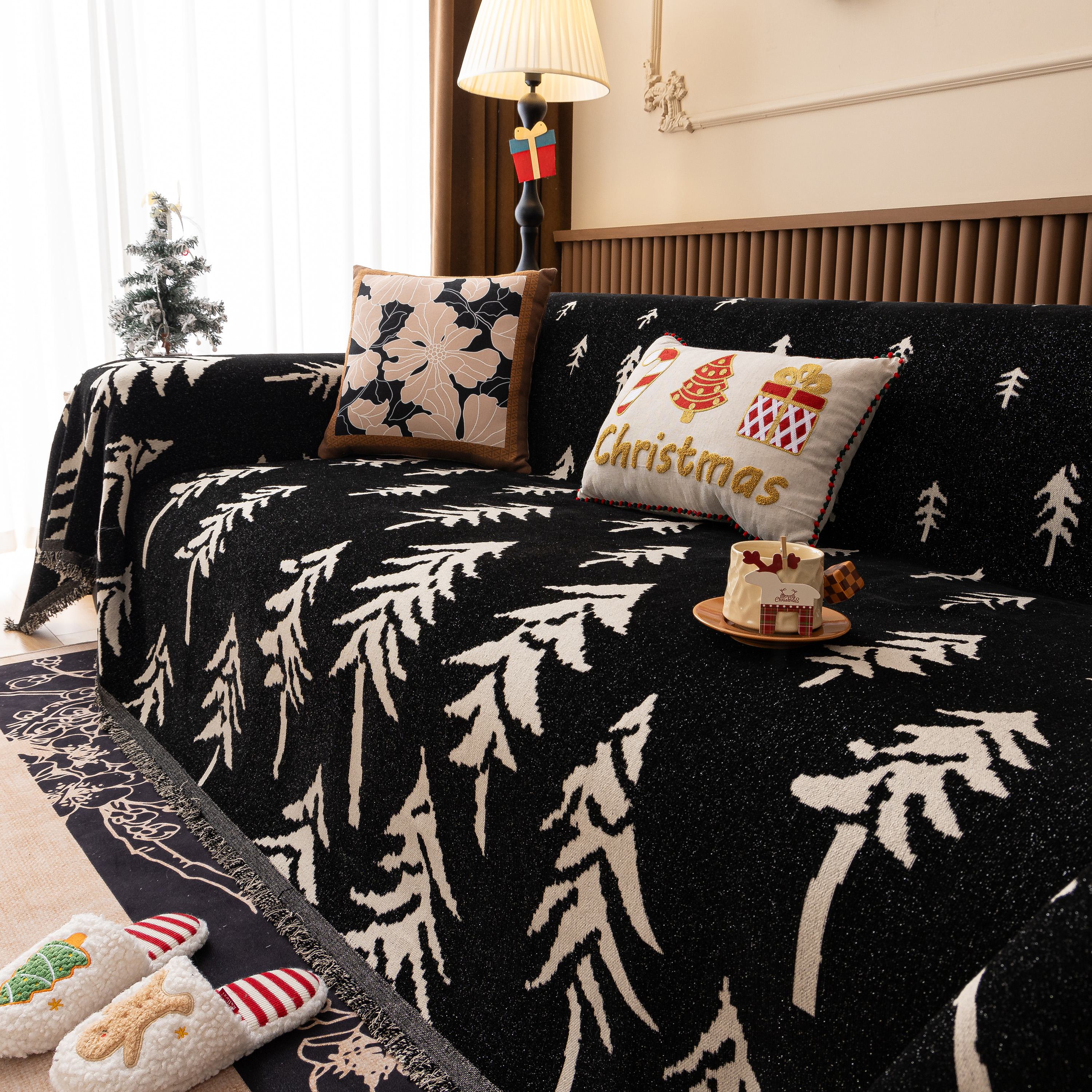 Modern Couch Covers for Couches Large Decorative Throw Blanket with Tassels for Couch - Image 79