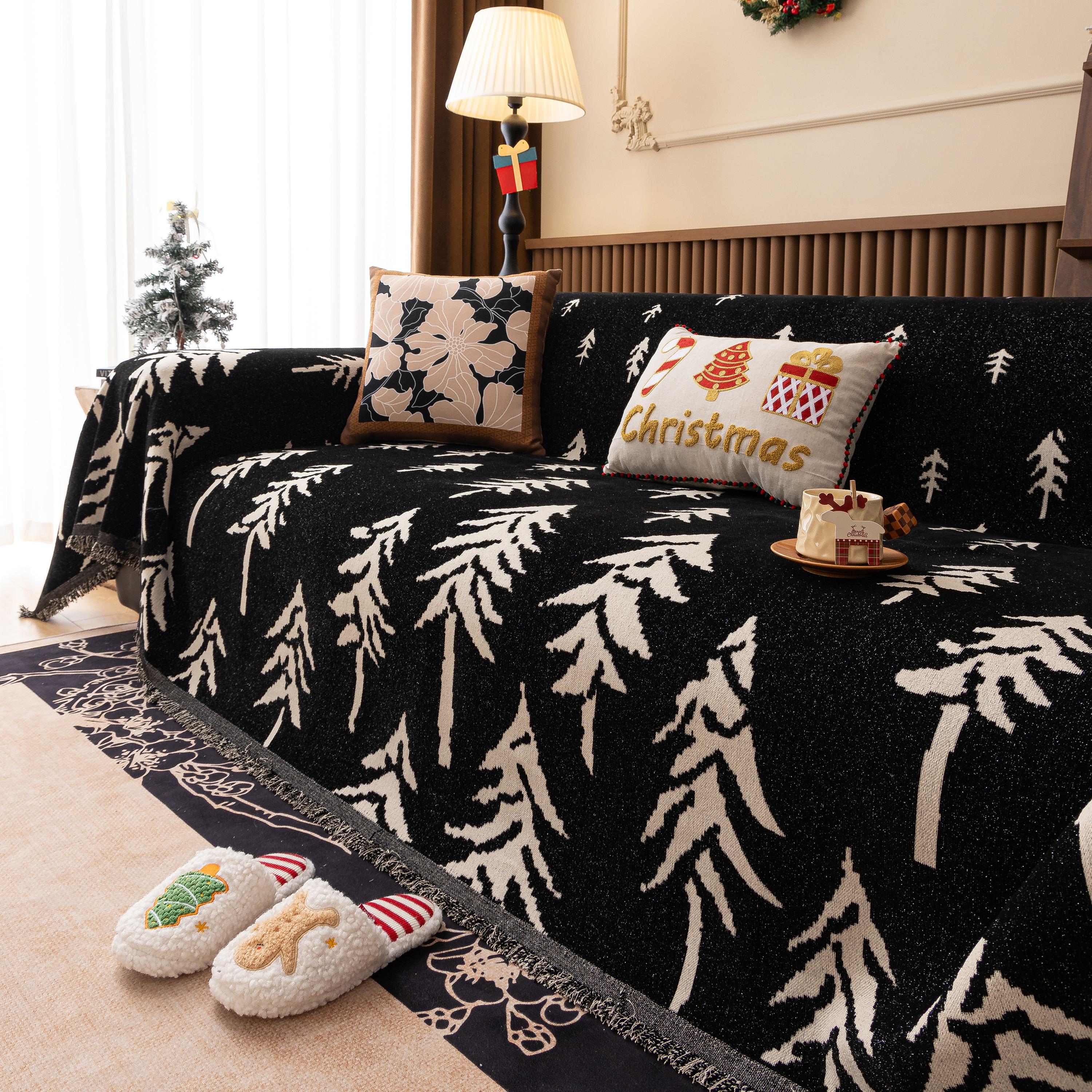Modern Couch Covers for Couches Large Decorative Throw Blanket with Tassels for Couch - Image 80