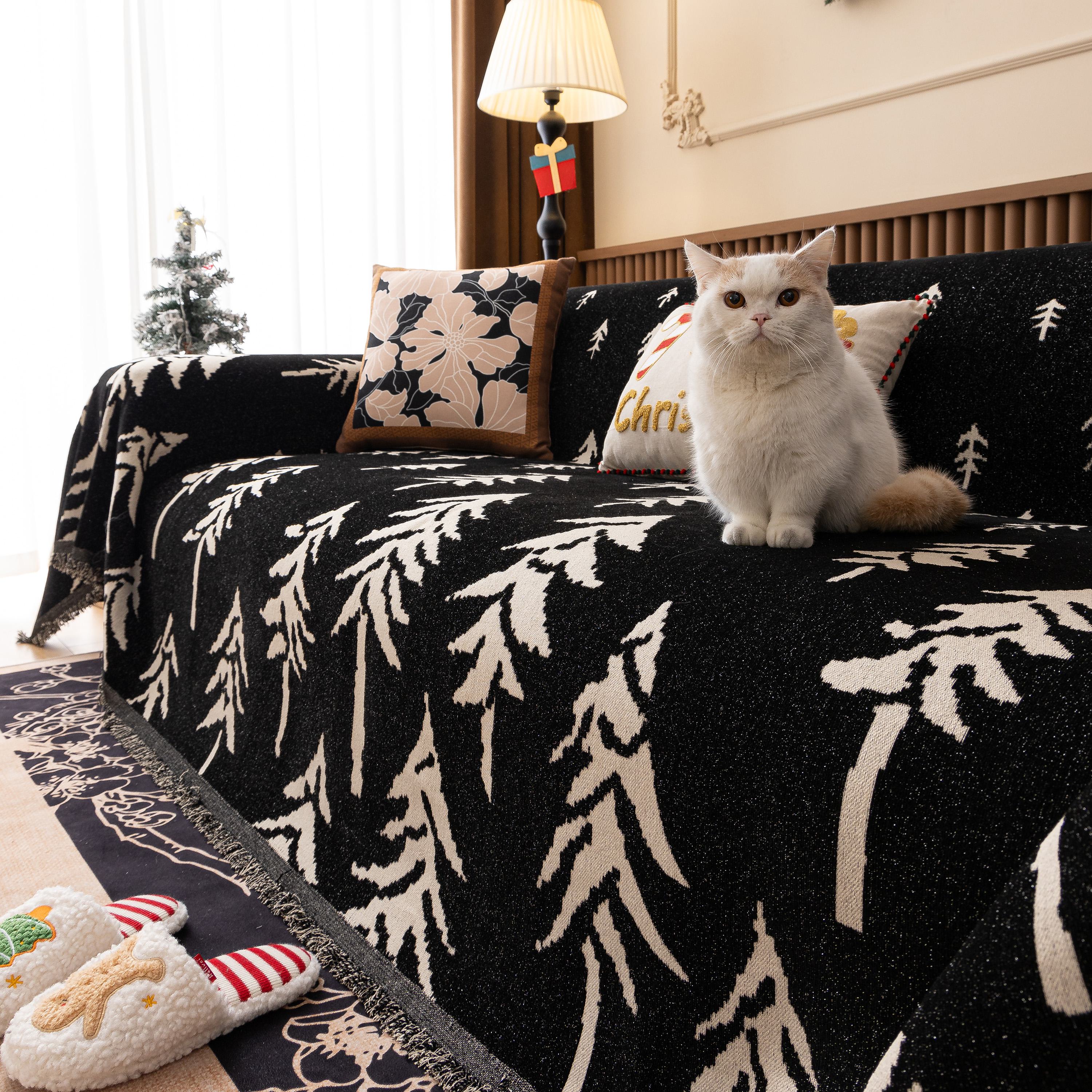 Modern Couch Covers for Couches Large Decorative Throw Blanket with Tassels for Couch - Image 82