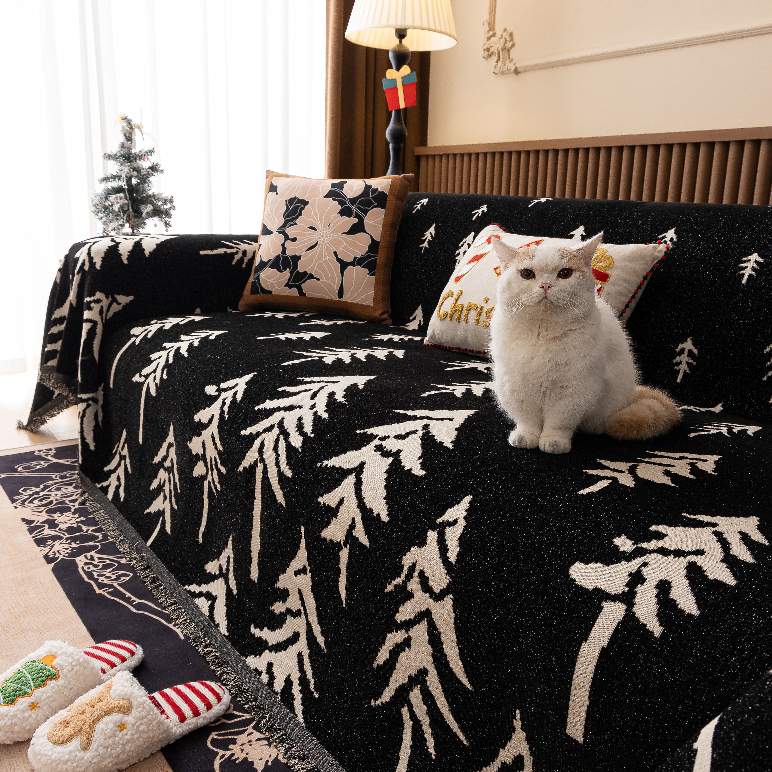 Modern Couch Covers for Couches Large Decorative Throw Blanket with Tassels for Couch - Image 83