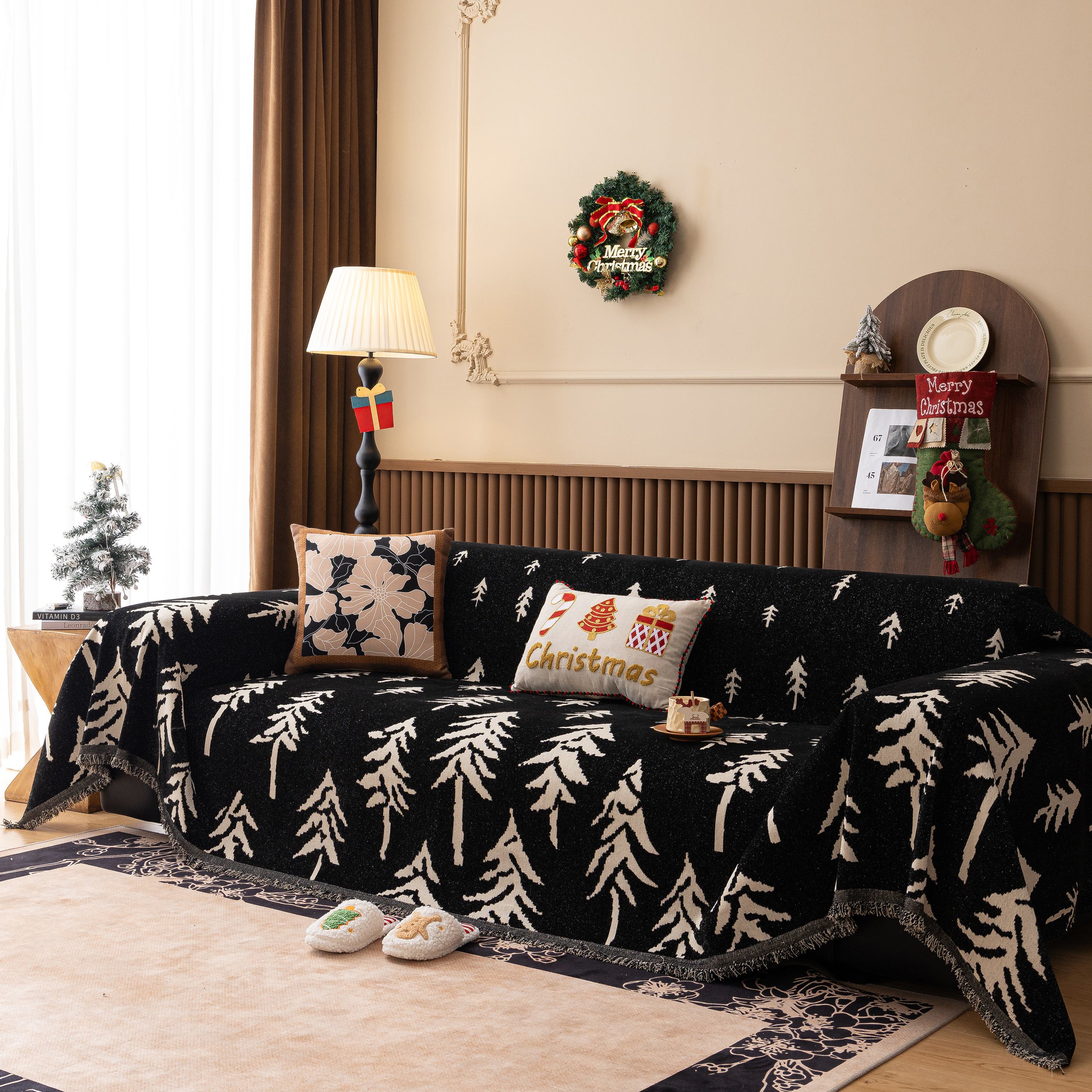 Modern Couch Covers for Couches Large Decorative Throw Blanket with Tassels for Couch - Image 84