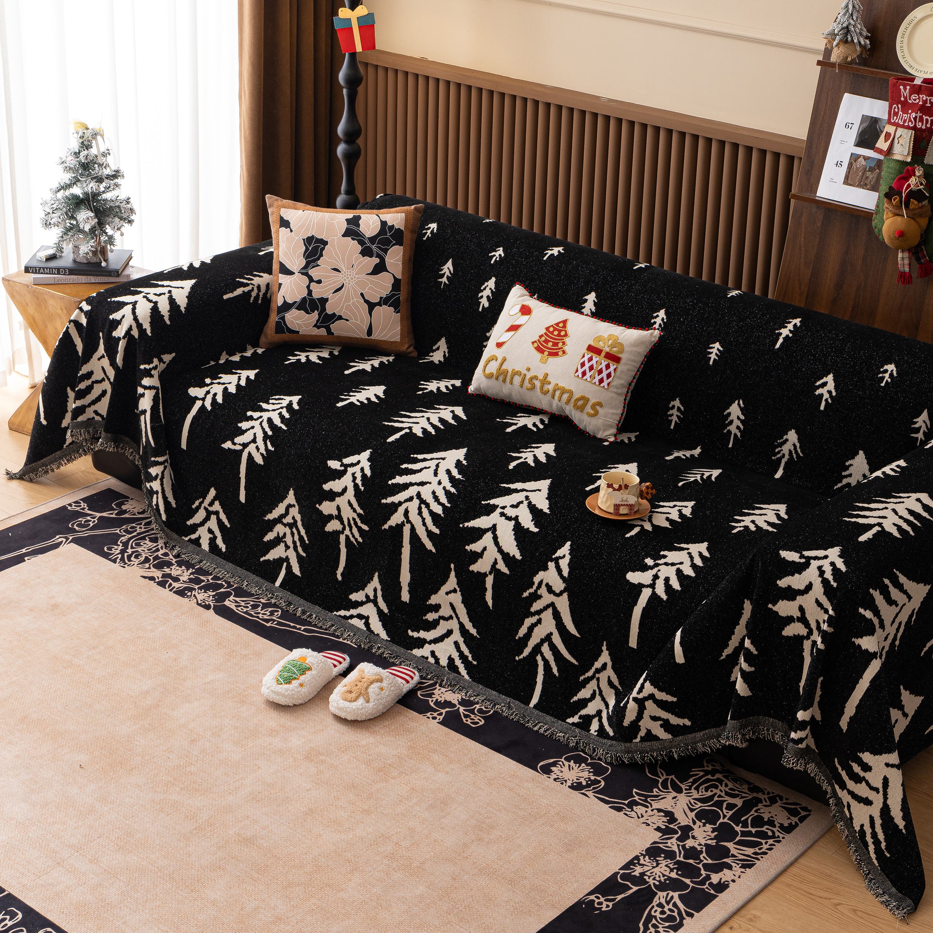 Modern Couch Covers for Couches Large Decorative Throw Blanket with Tassels for Couch - Image 85