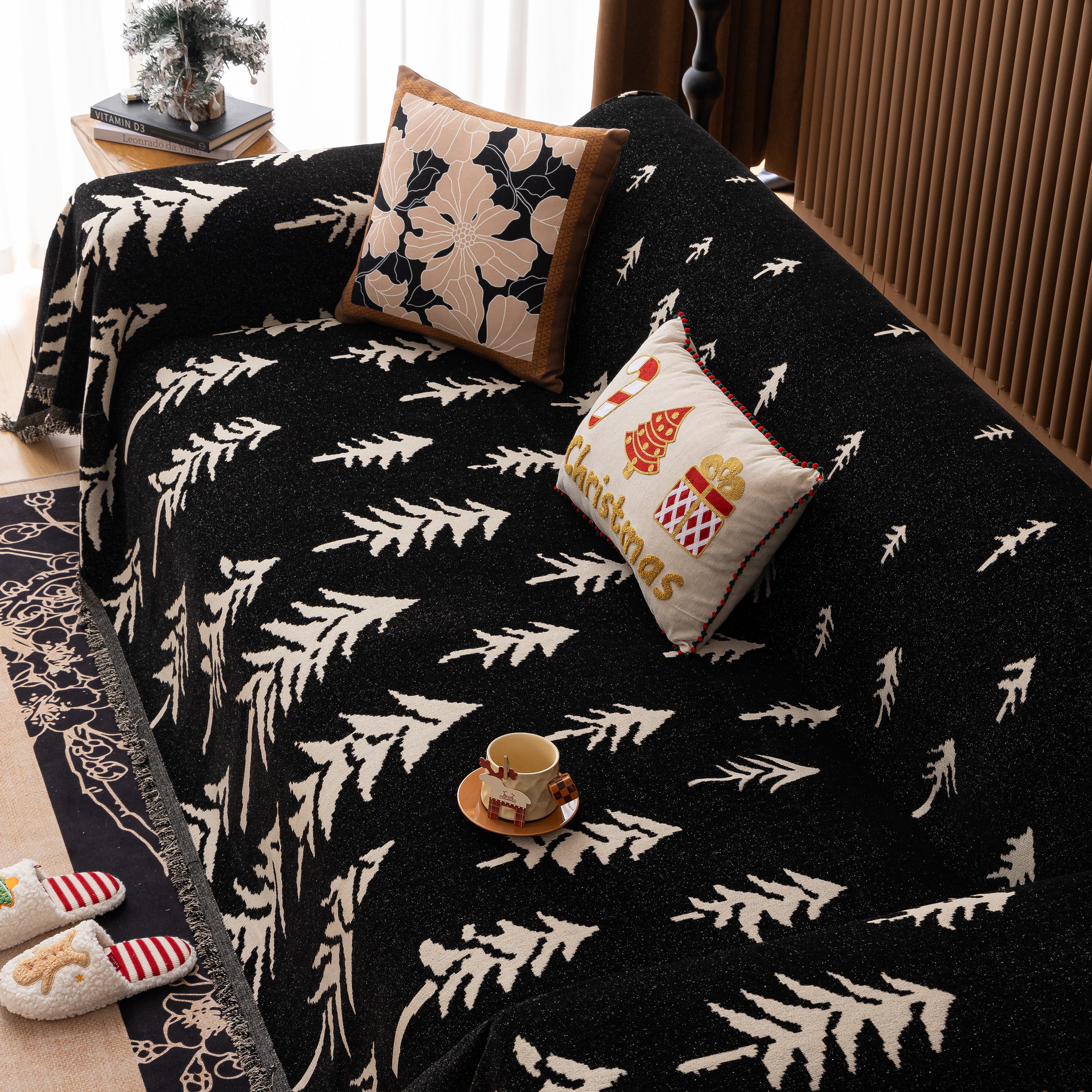 Modern Couch Covers for Couches Large Decorative Throw Blanket with Tassels for Couch - Image 87