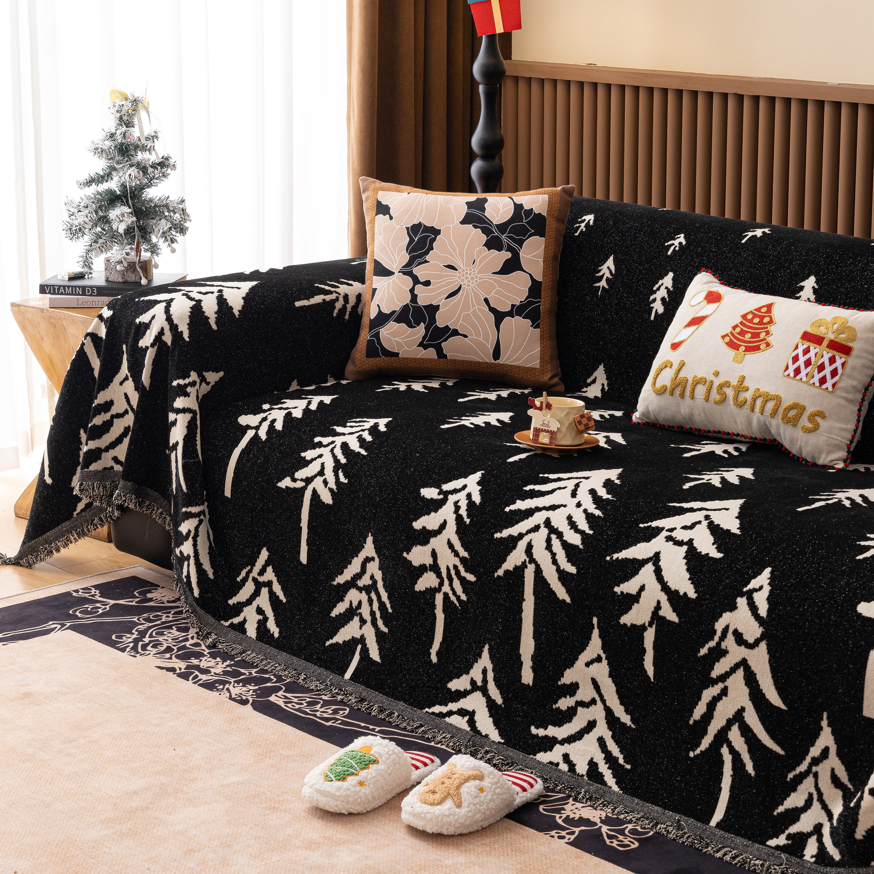 Modern Couch Covers for Couches Large Decorative Throw Blanket with Tassels for Couch - Image 88