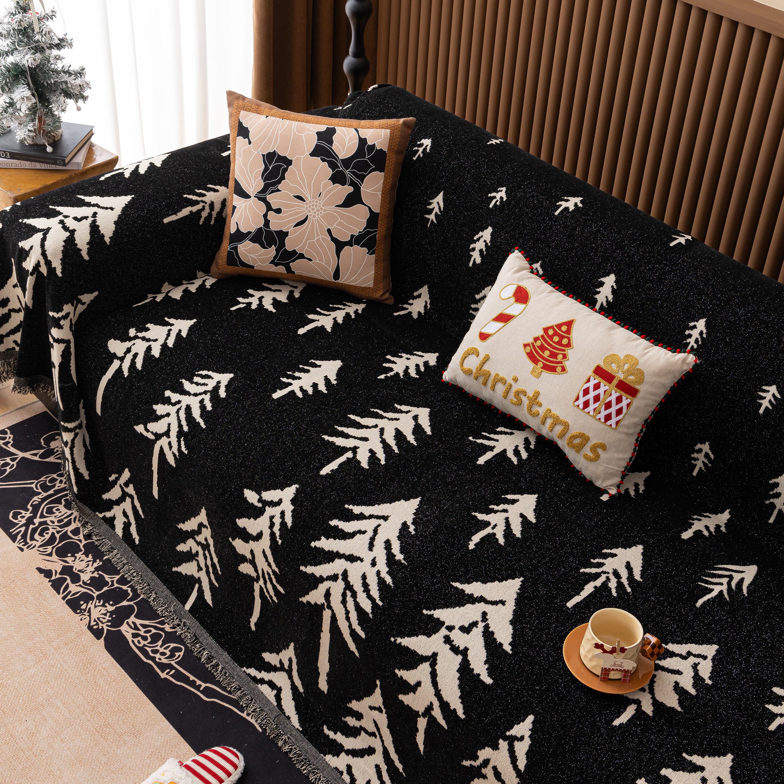 Modern Couch Covers for Couches Large Decorative Throw Blanket with Tassels for Couch - Image 89