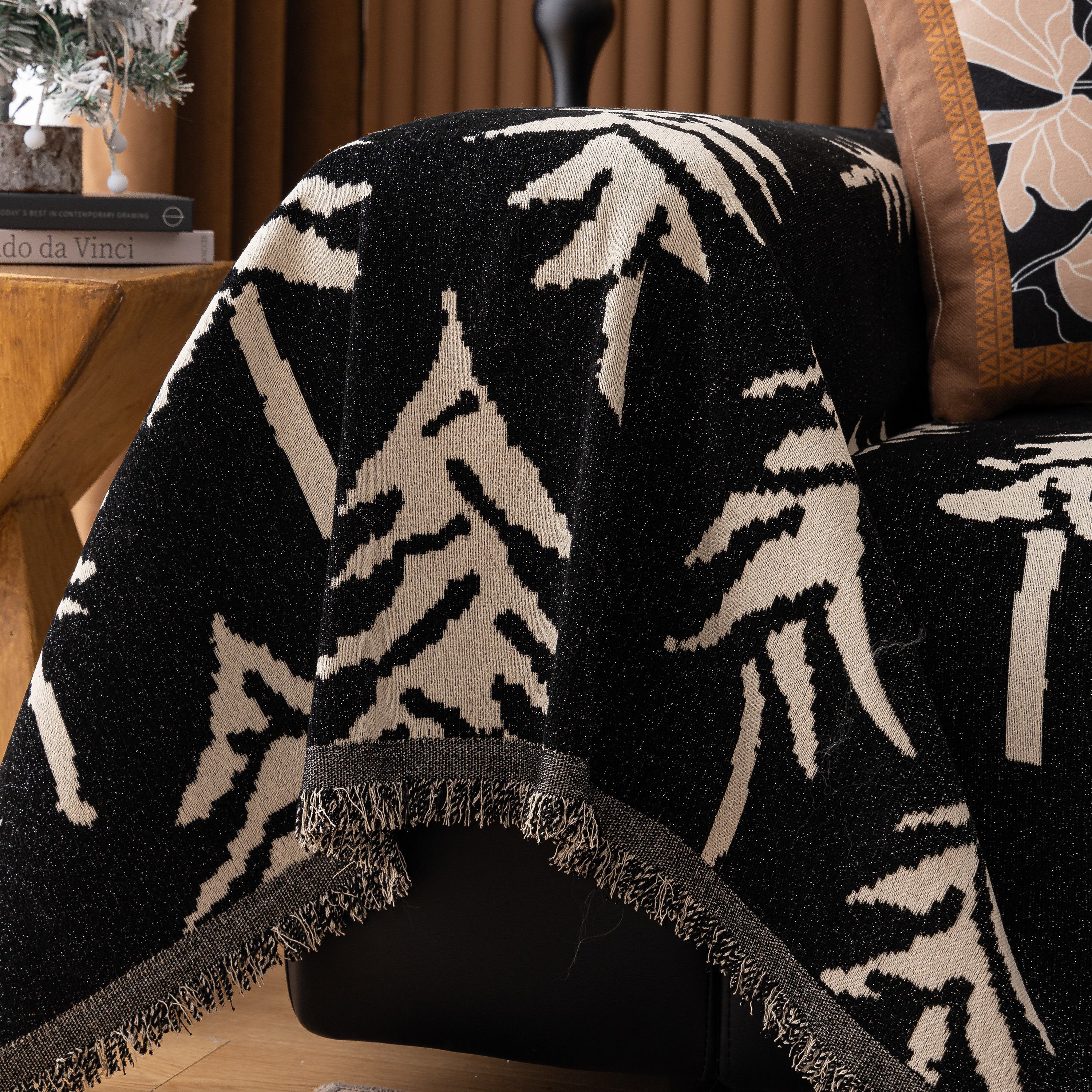 Modern Couch Covers for Couches Large Decorative Throw Blanket with Tassels for Couch - Image 91