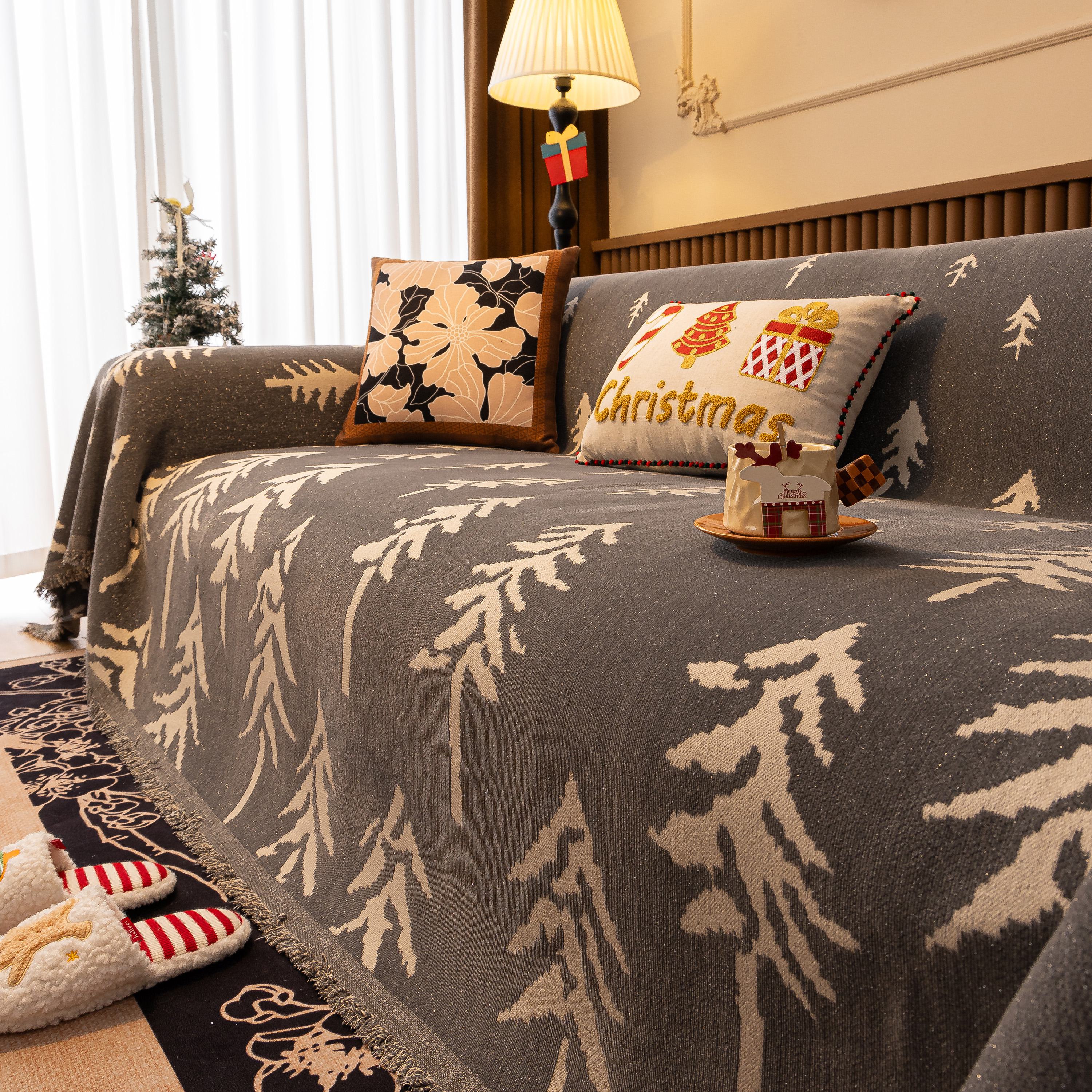 Modern Couch Covers for Couches Large Decorative Throw Blanket with Tassels for Couch - Image 95