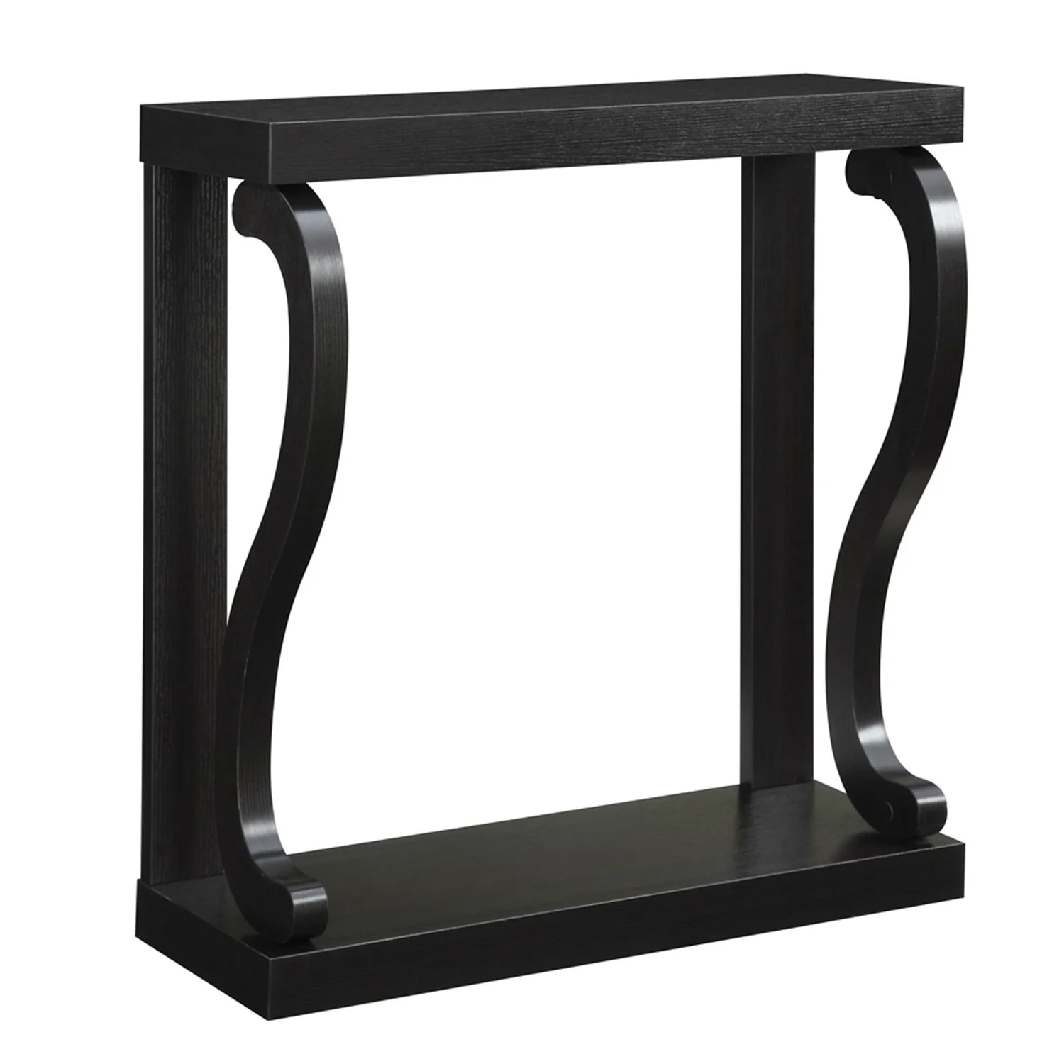 Modern Curved Legs Rich Espresso Console Table - Image 3