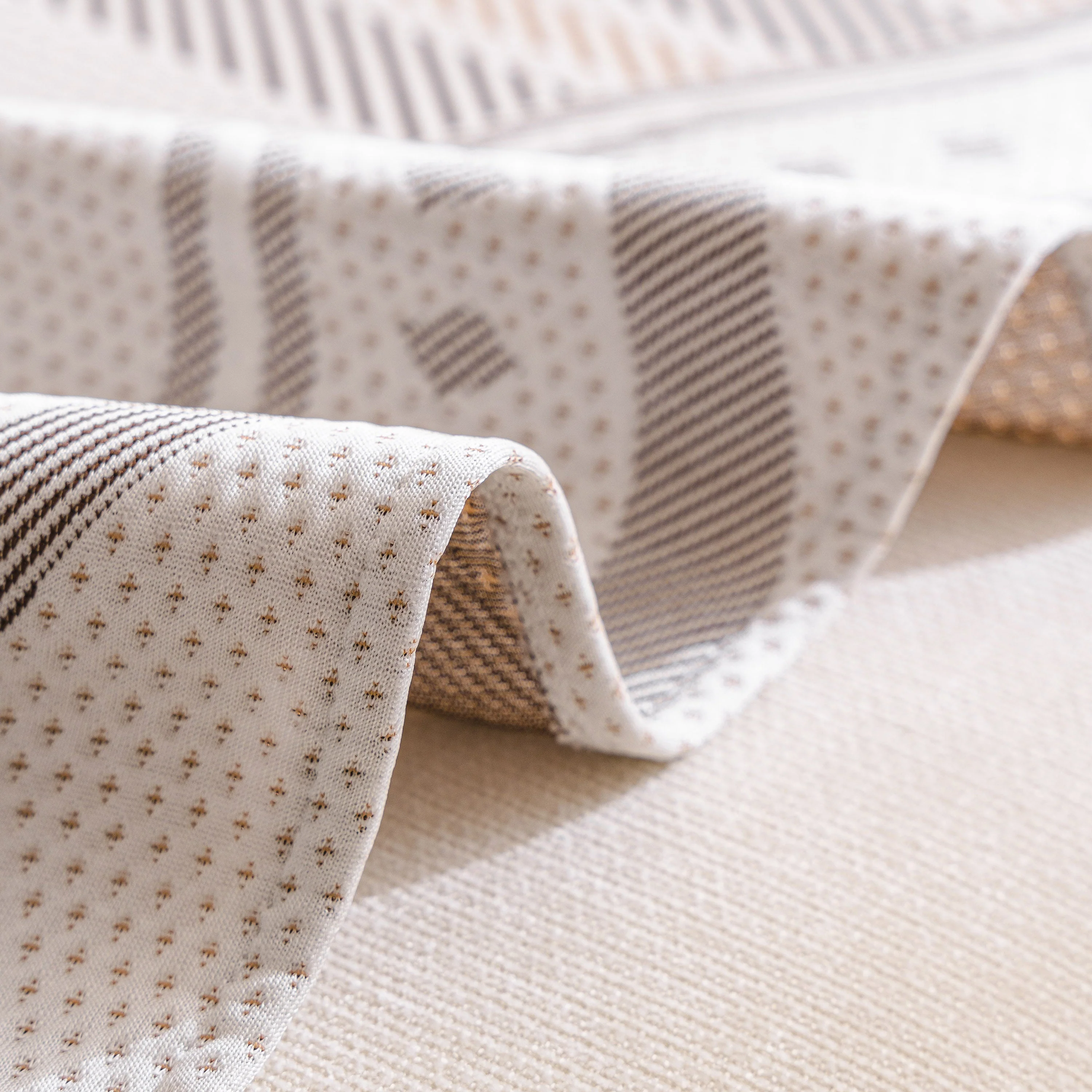 Modern Geometric Cooling Sofa Blanket, Soft & Breathable Striped Couch Throw Cover - Image 13