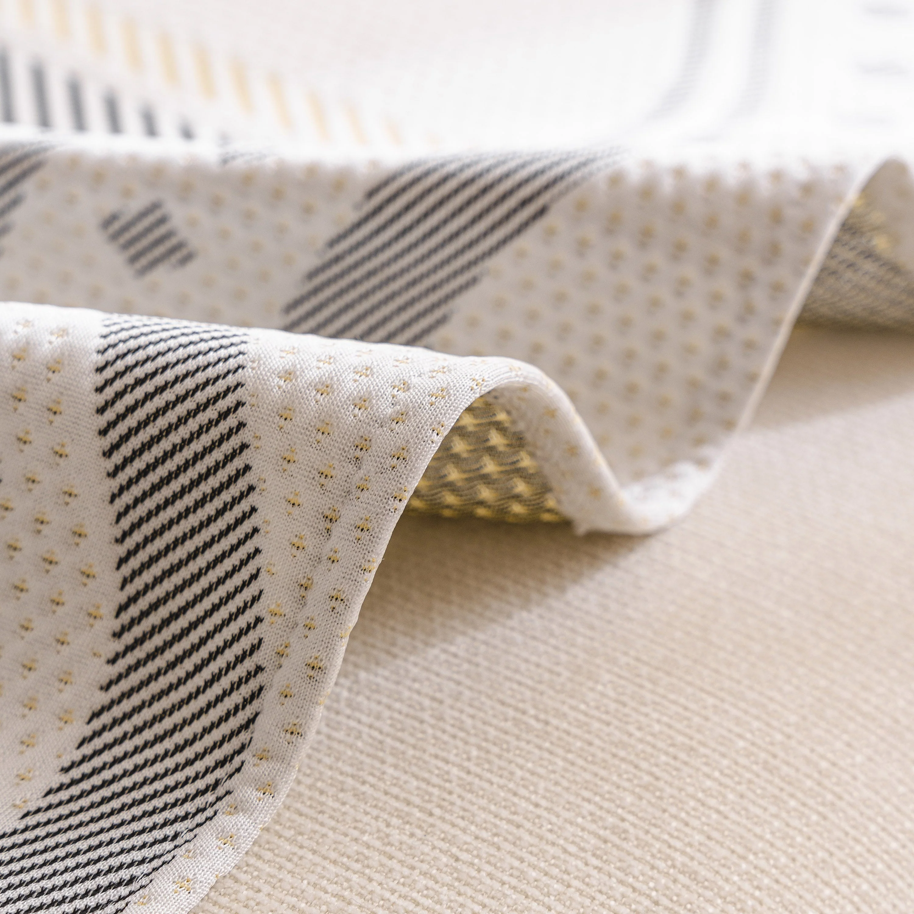 Modern Geometric Cooling Sofa Blanket, Soft & Breathable Striped Couch Throw Cover - Image 34