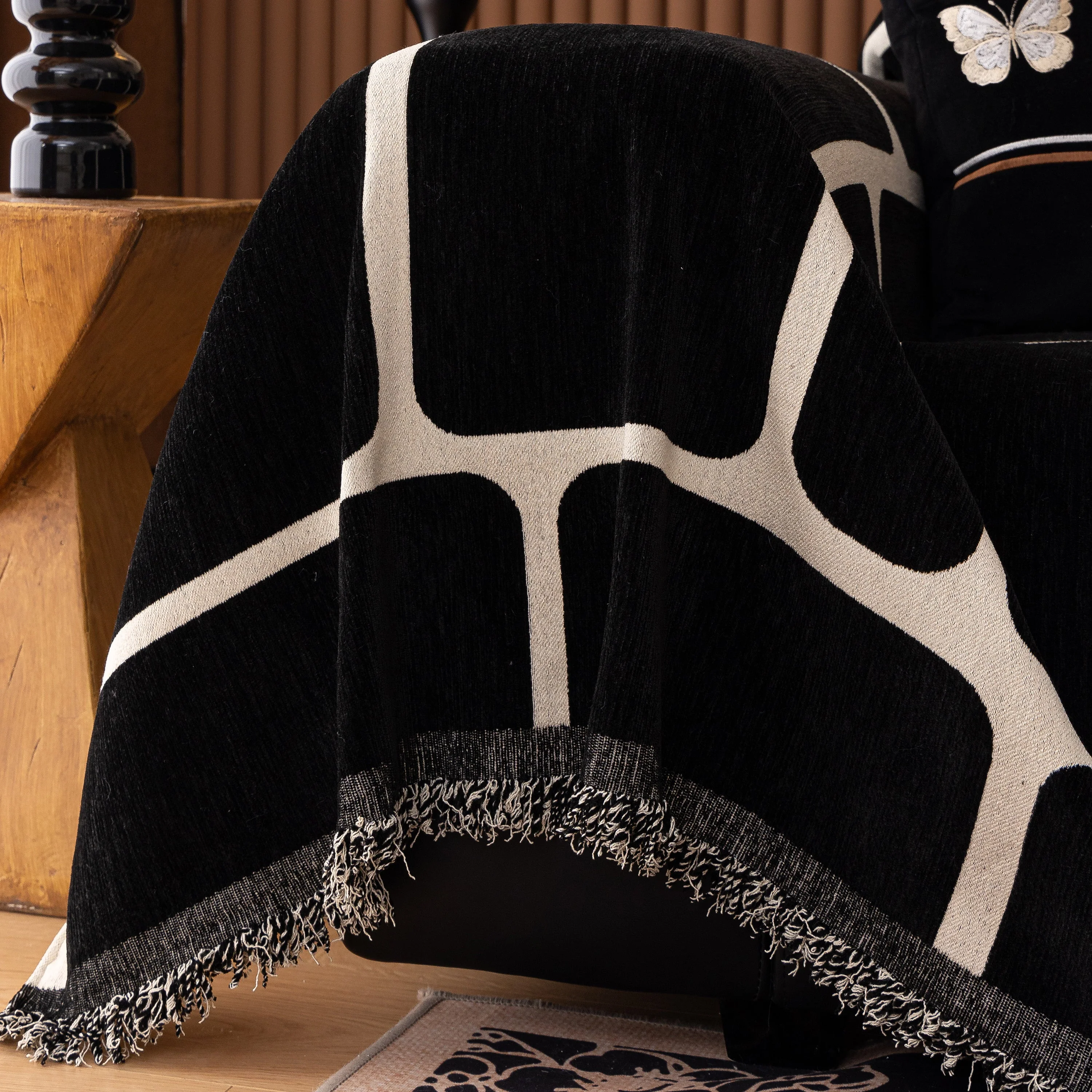 Modern Geometric Sofa Cover Decorative Couch Throw Blanket Furniture Protector - Image 10