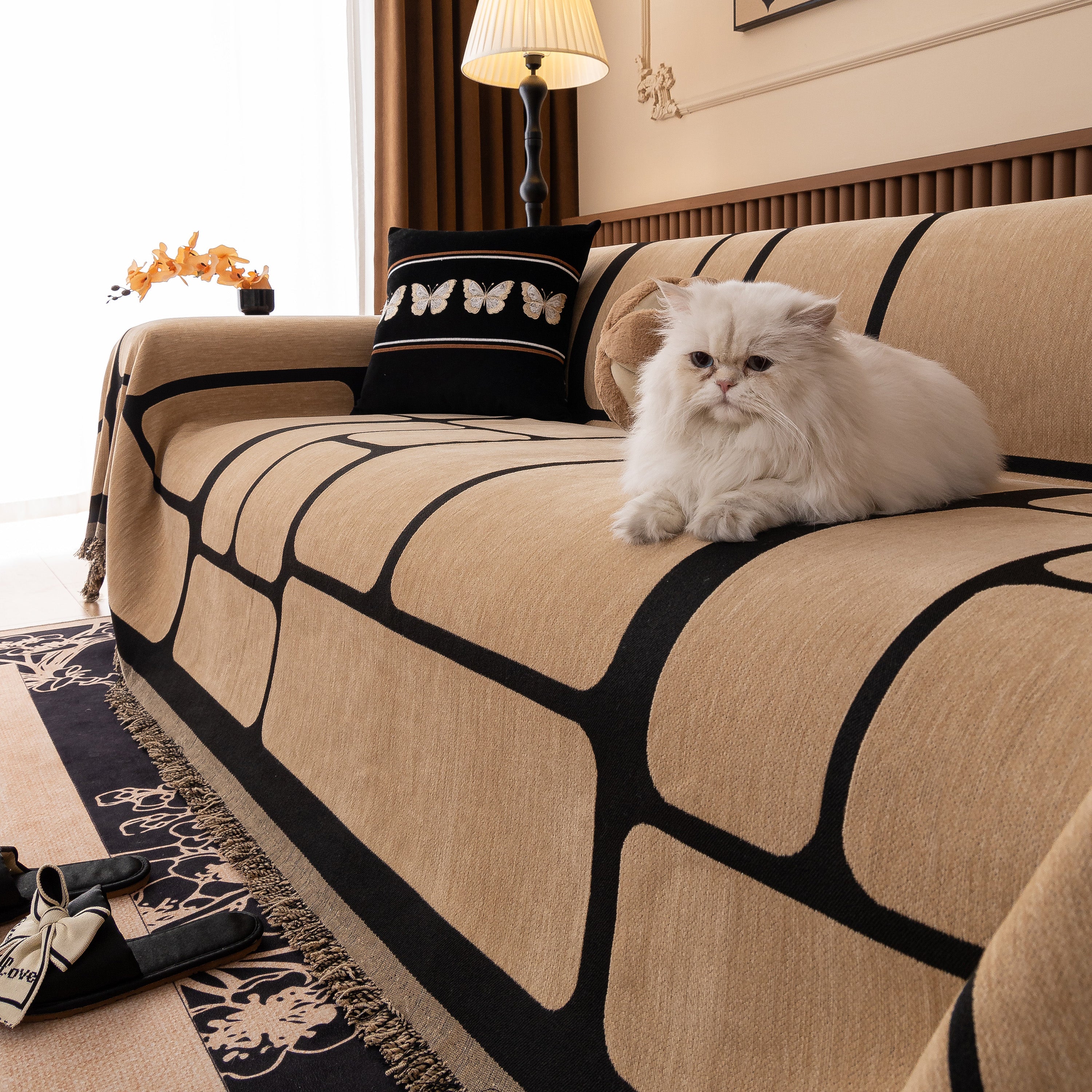 Modern Geometric Sofa Cover Decorative Couch Throw Blanket Furniture Protector - Image 109