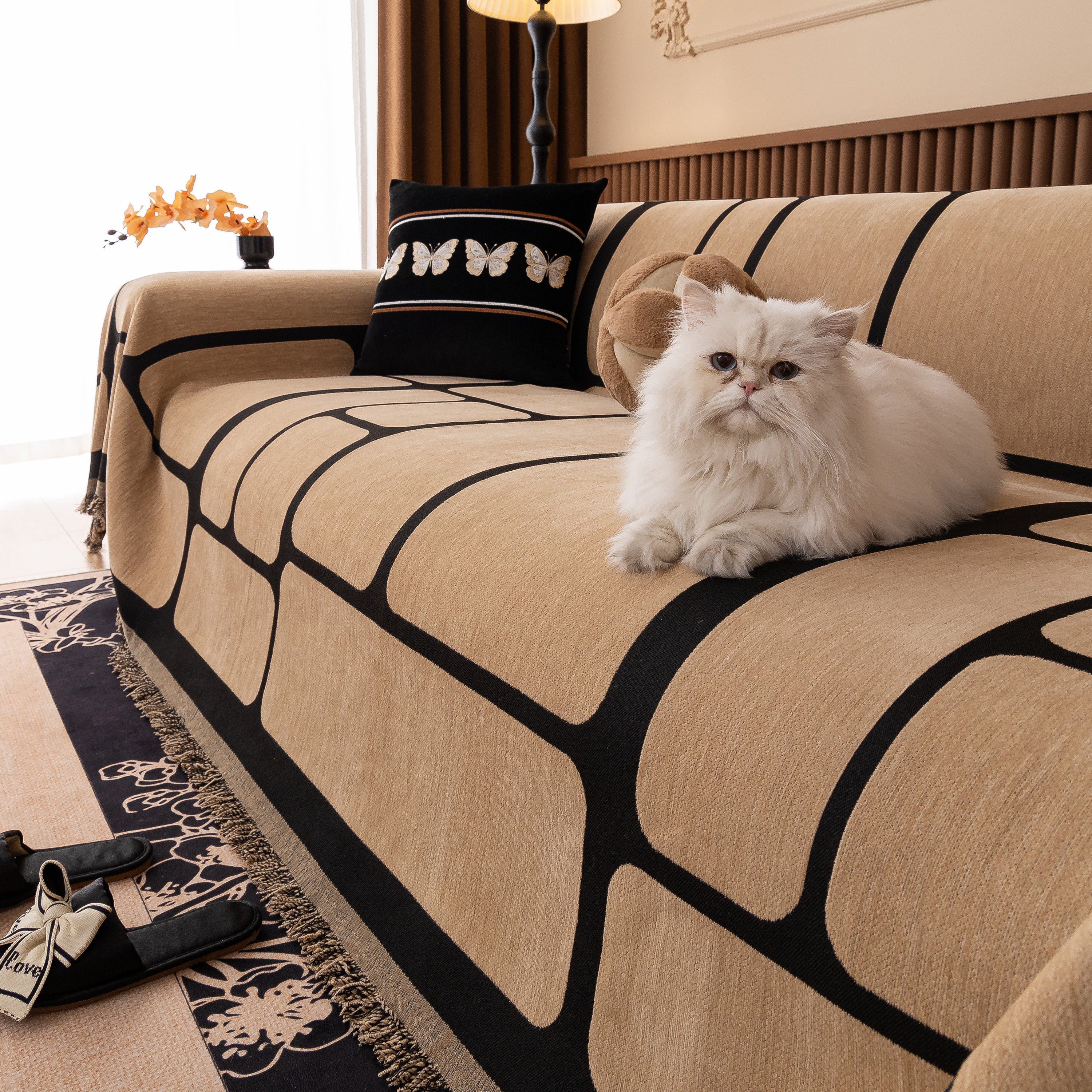 Modern Geometric Sofa Cover Decorative Couch Throw Blanket Furniture Protector - Image 116