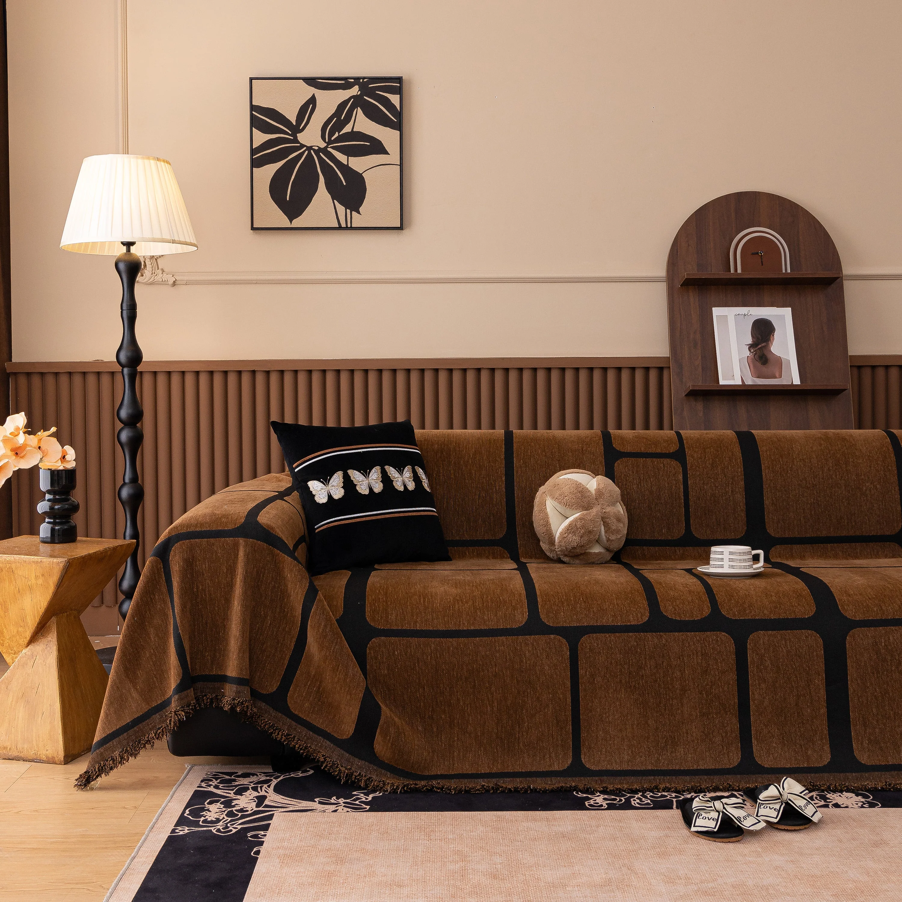 Modern Geometric Sofa Cover Decorative Couch Throw Blanket Furniture Protector - Image 120