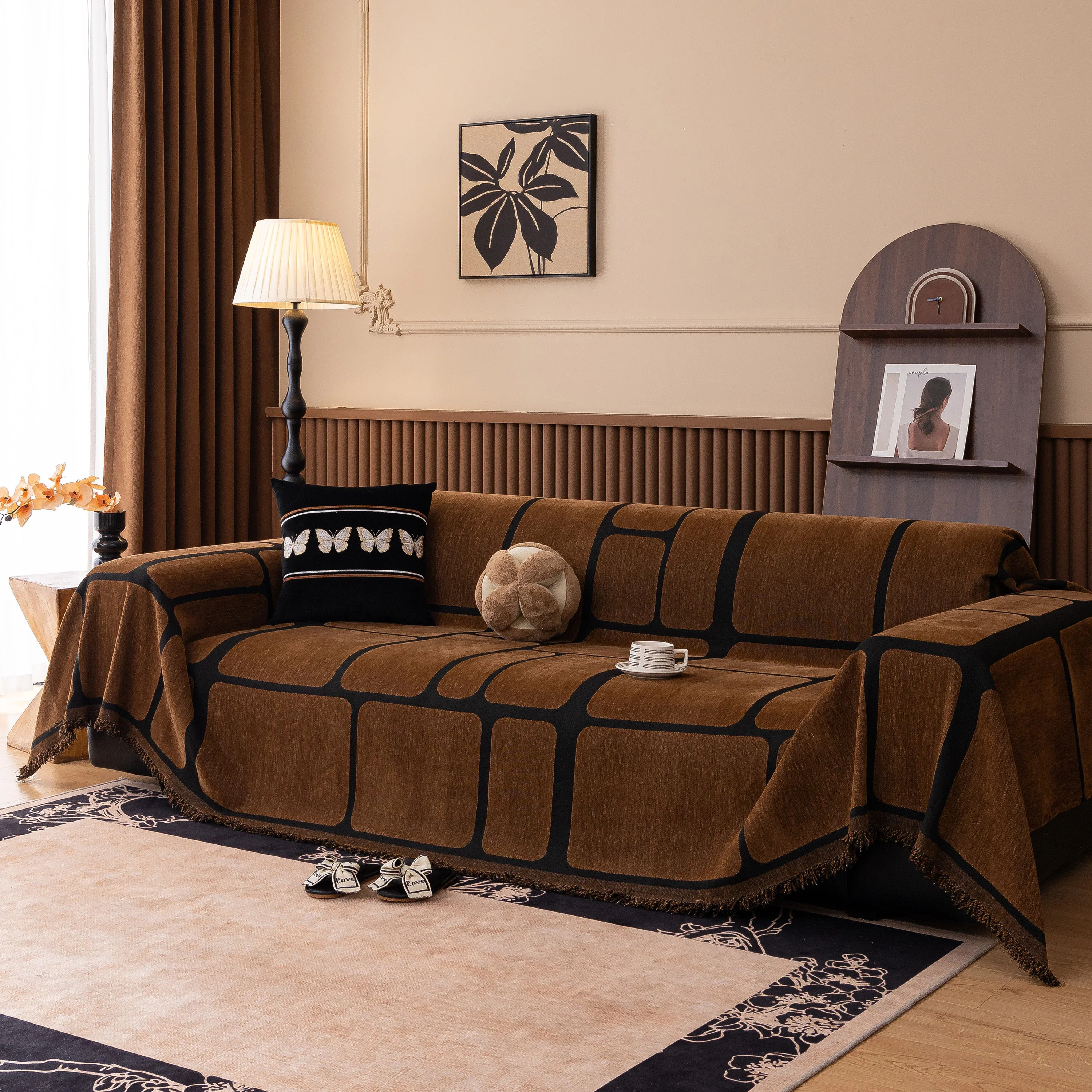 Modern Geometric Sofa Cover Decorative Couch Throw Blanket Furniture Protector - Image 121