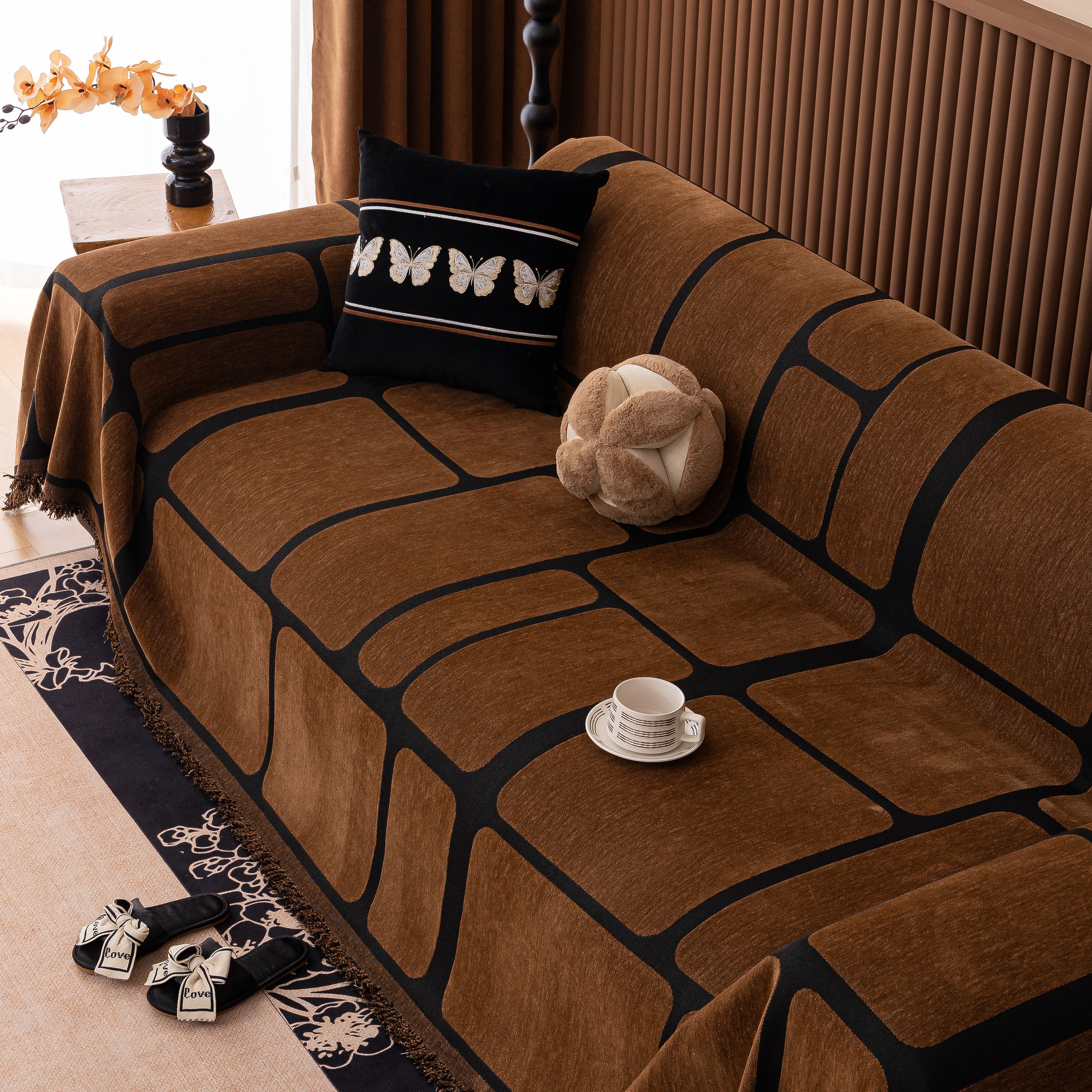 Modern Geometric Sofa Cover Decorative Couch Throw Blanket Furniture Protector - Image 123