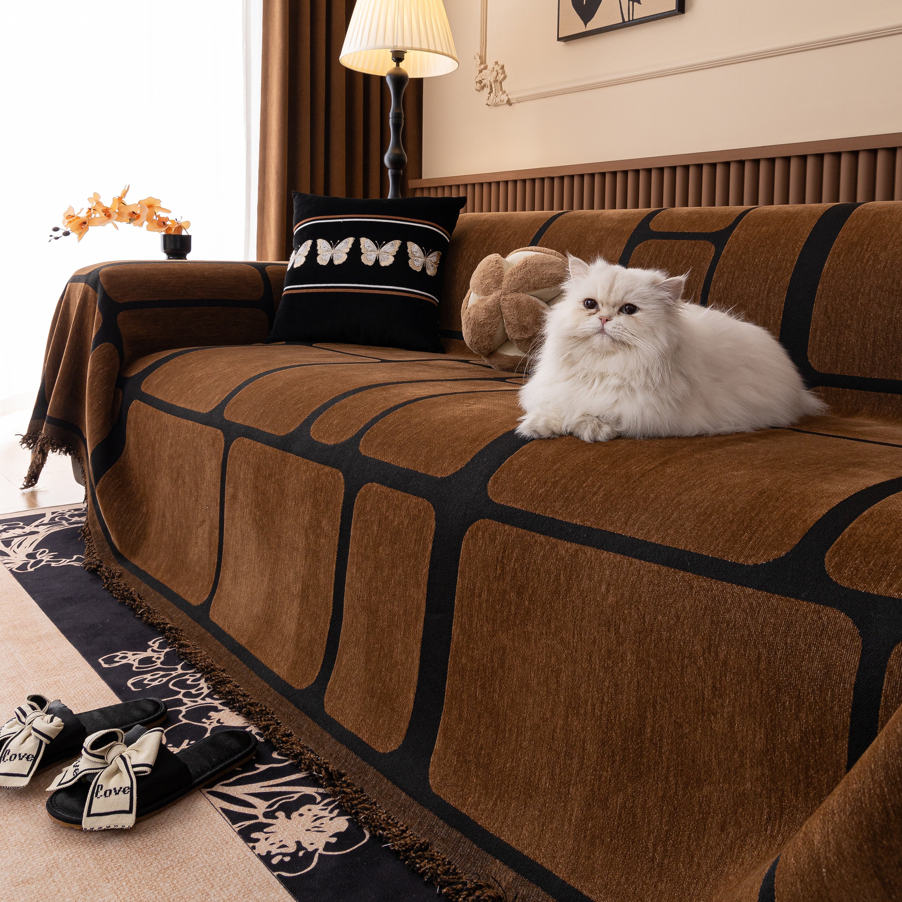 Modern Geometric Sofa Cover Decorative Couch Throw Blanket Furniture Protector - Image 129