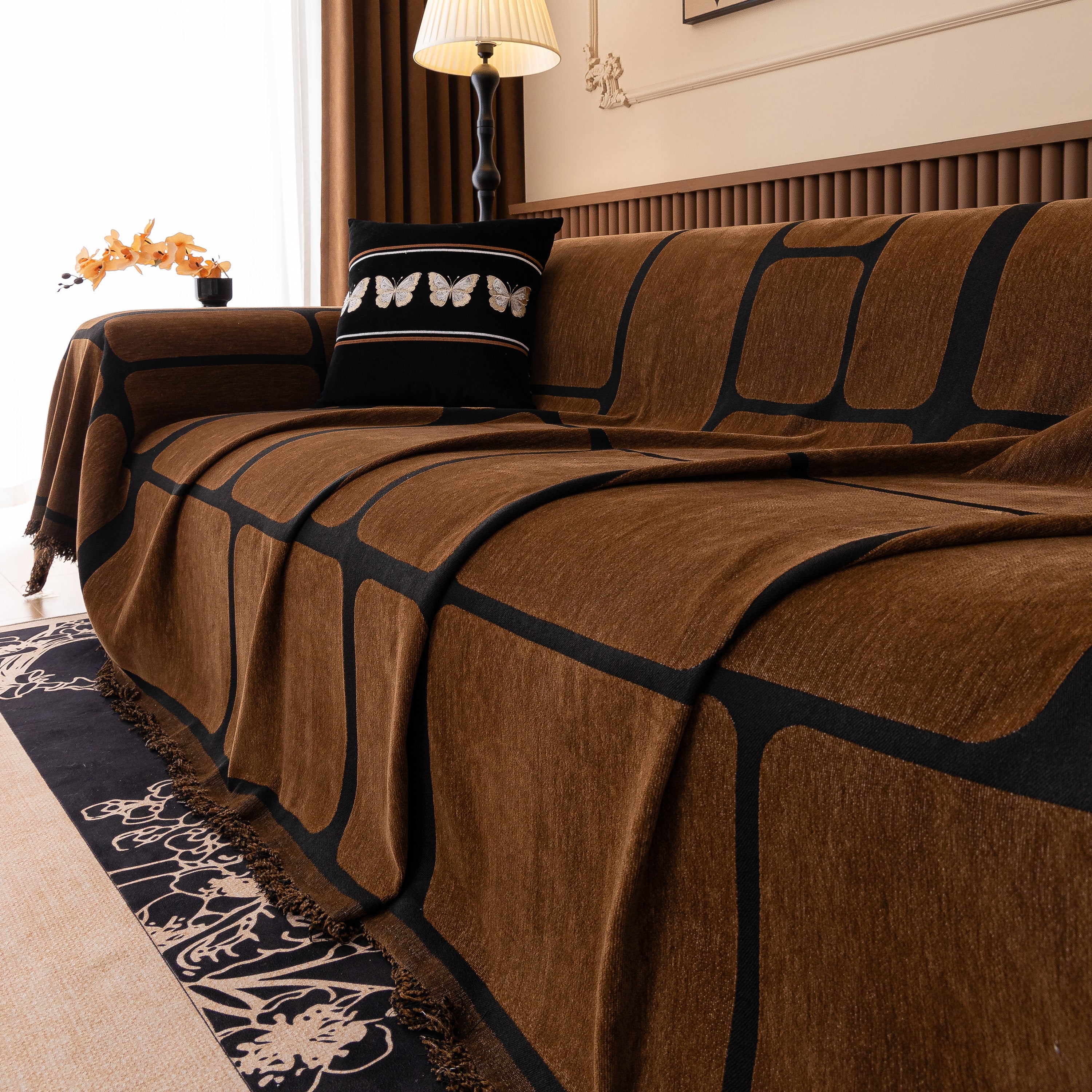 Modern Geometric Sofa Cover Decorative Couch Throw Blanket Furniture Protector - Image 133