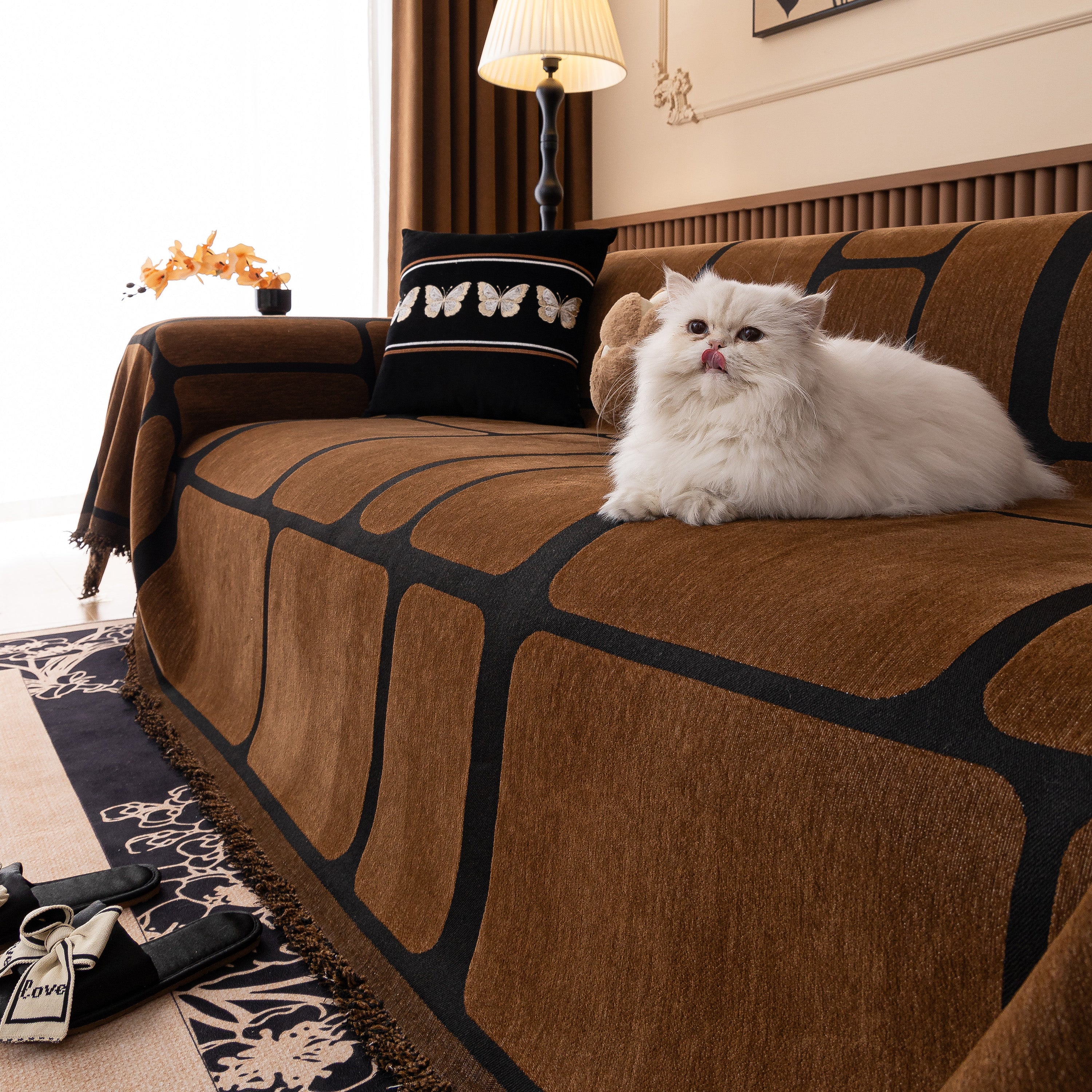 Modern Geometric Sofa Cover Decorative Couch Throw Blanket Furniture Protector - Image 135