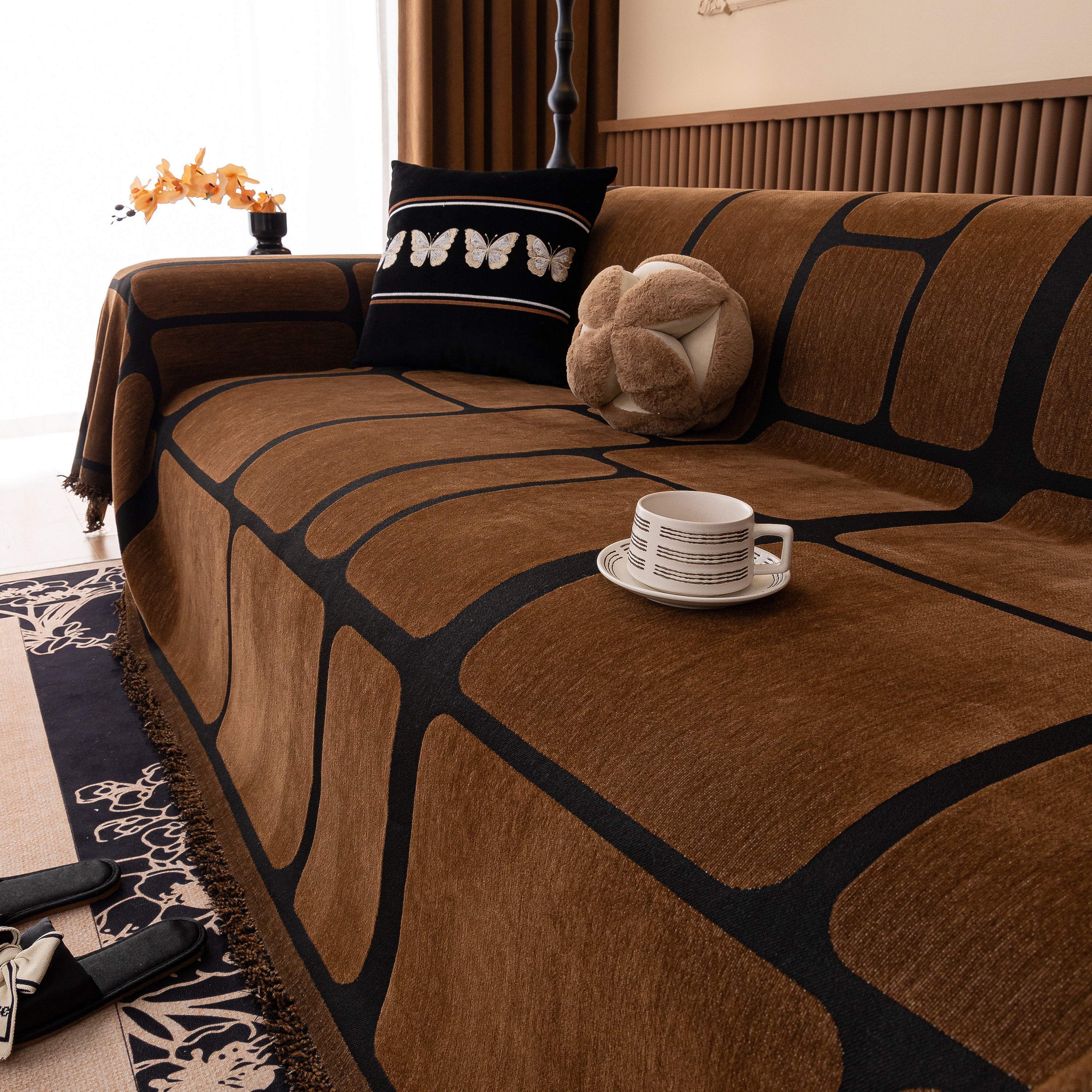 Modern Geometric Sofa Cover Decorative Couch Throw Blanket Furniture Protector - Image 138