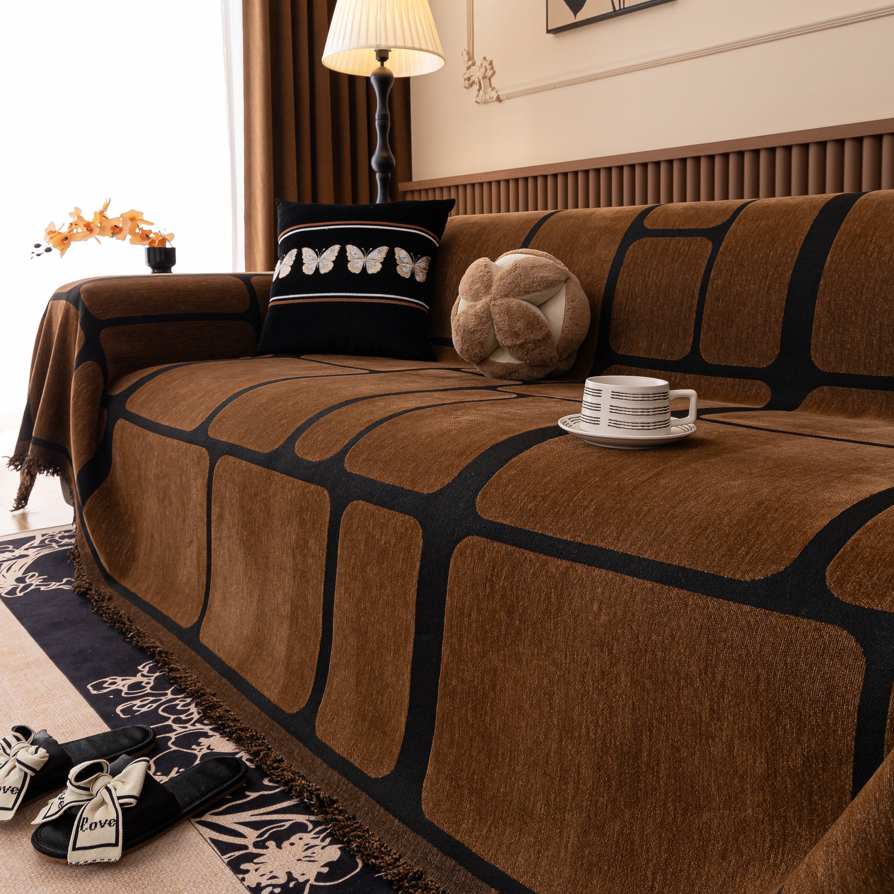 Modern Geometric Sofa Cover Decorative Couch Throw Blanket Furniture Protector - Image 139