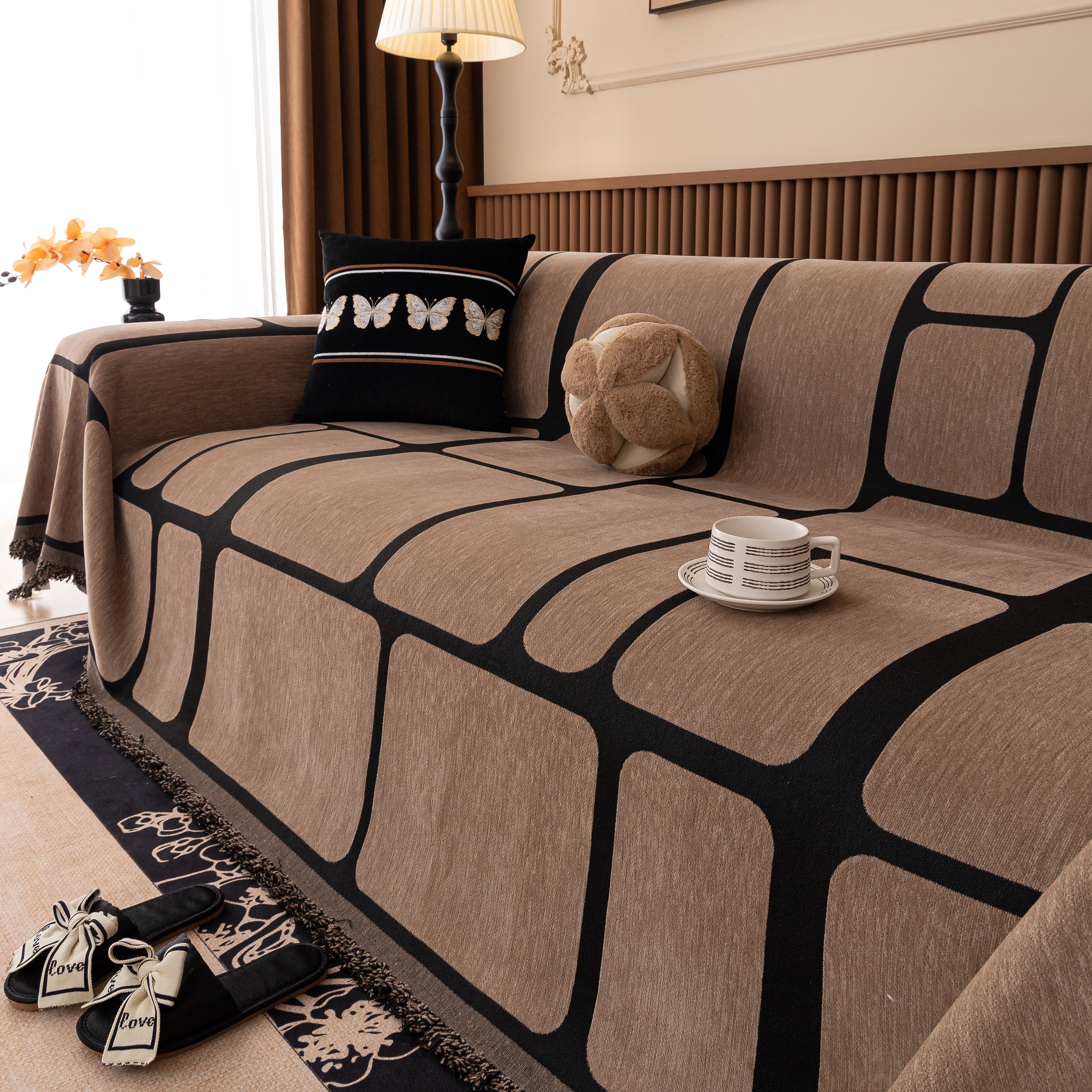 Modern Geometric Sofa Cover Decorative Couch Throw Blanket Furniture Protector - Image 25