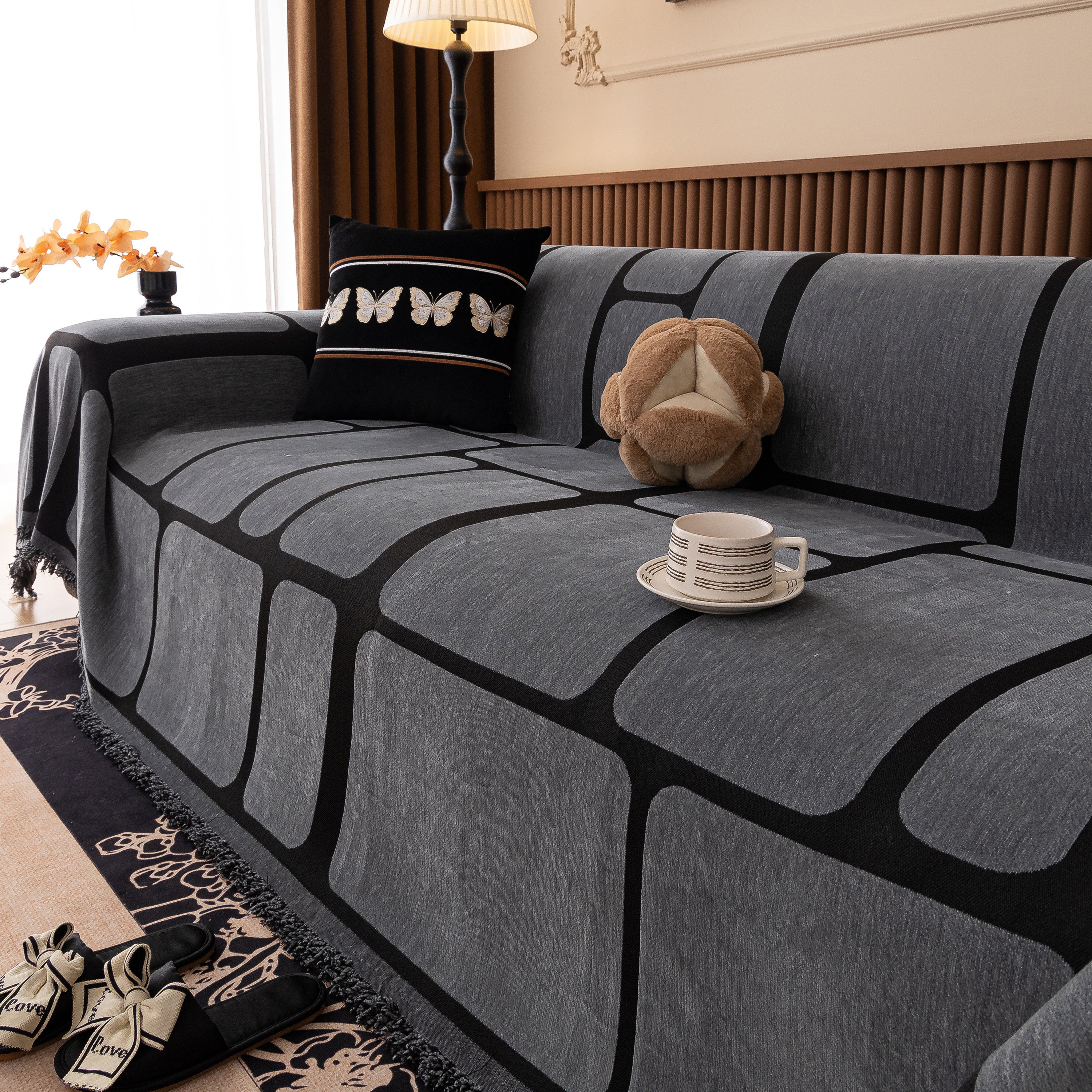 Modern Geometric Sofa Cover Decorative Couch Throw Blanket Furniture Protector - Image 26