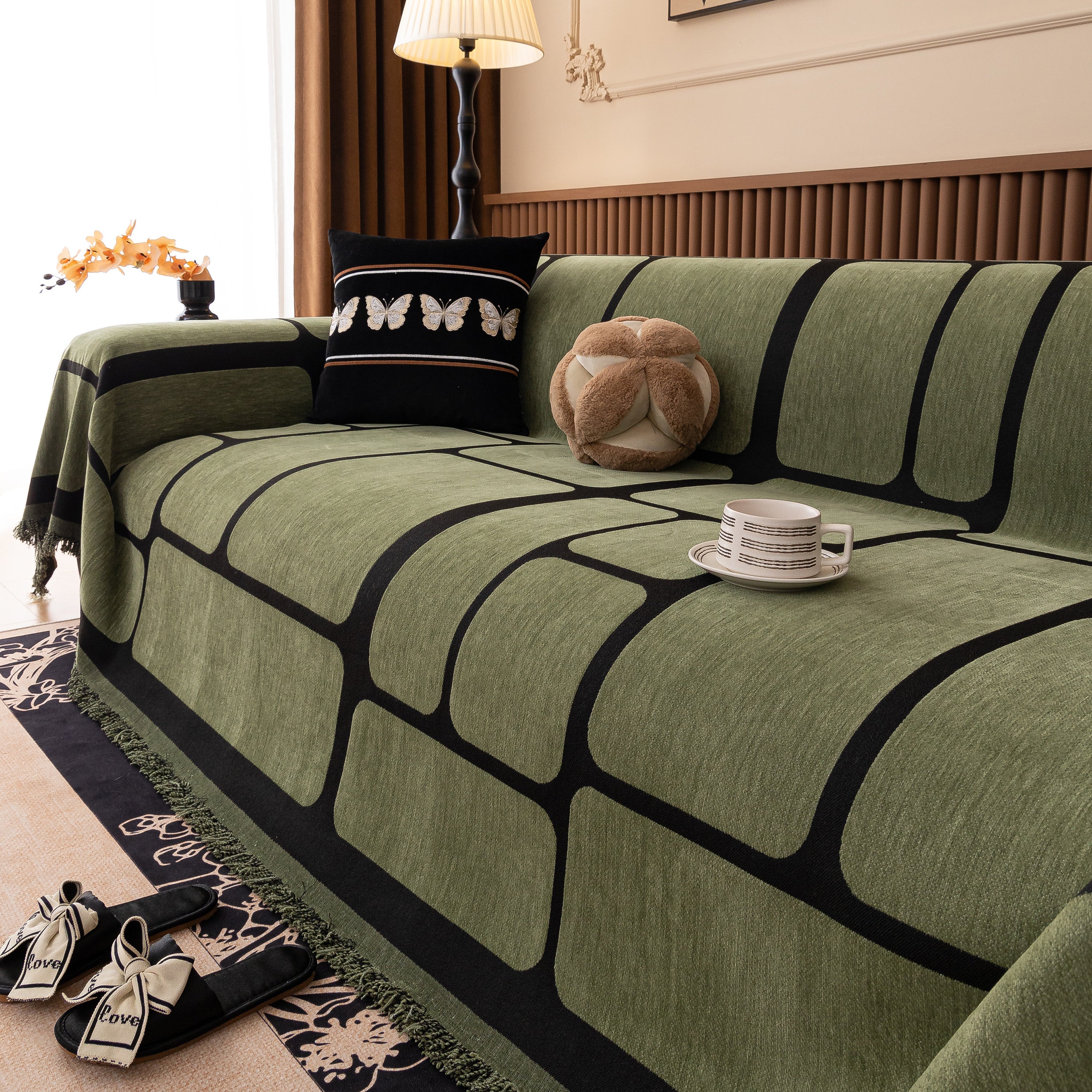 Modern Geometric Sofa Cover Decorative Couch Throw Blanket Furniture Protector - Image 28