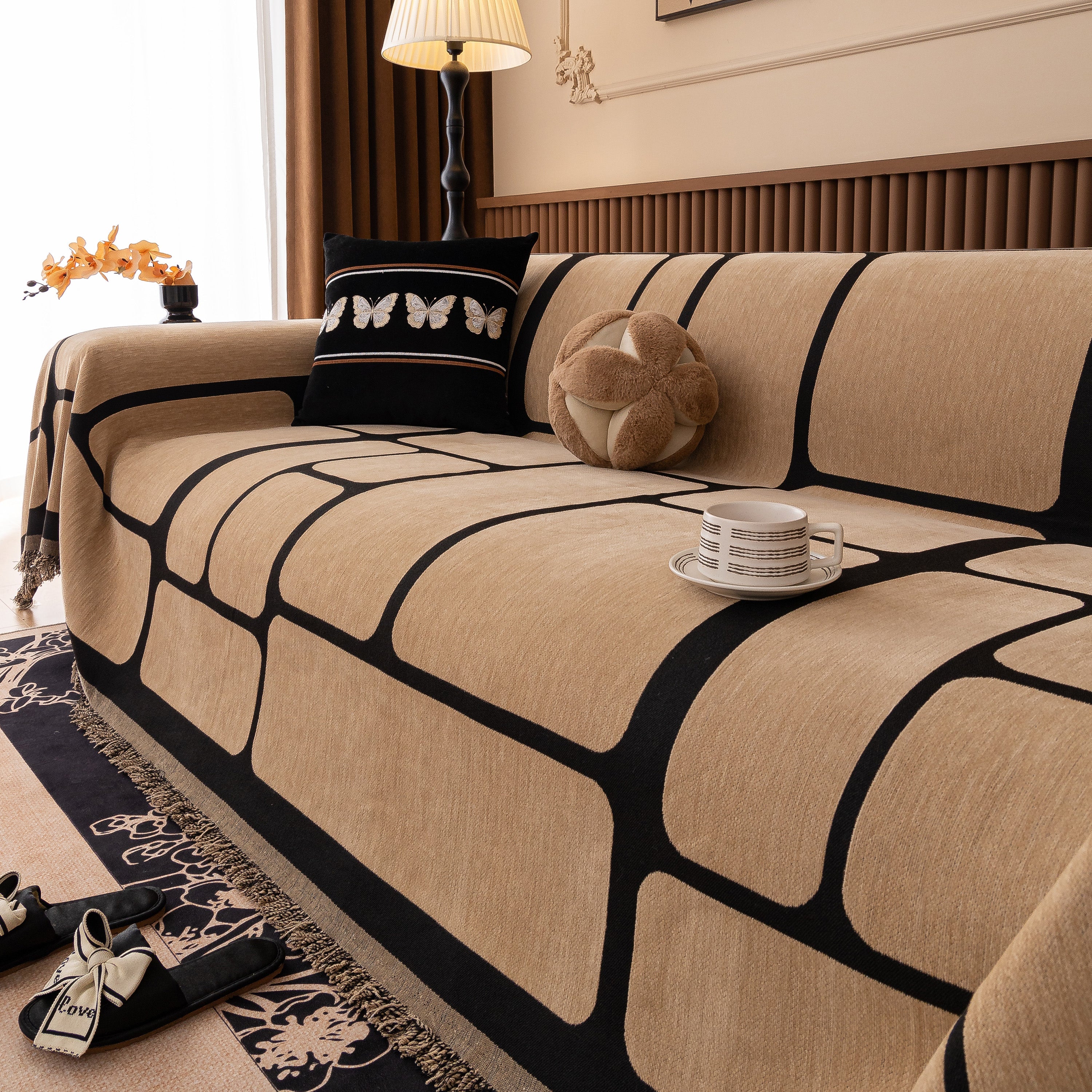 Modern Geometric Sofa Cover Decorative Couch Throw Blanket Furniture Protector - Image 29