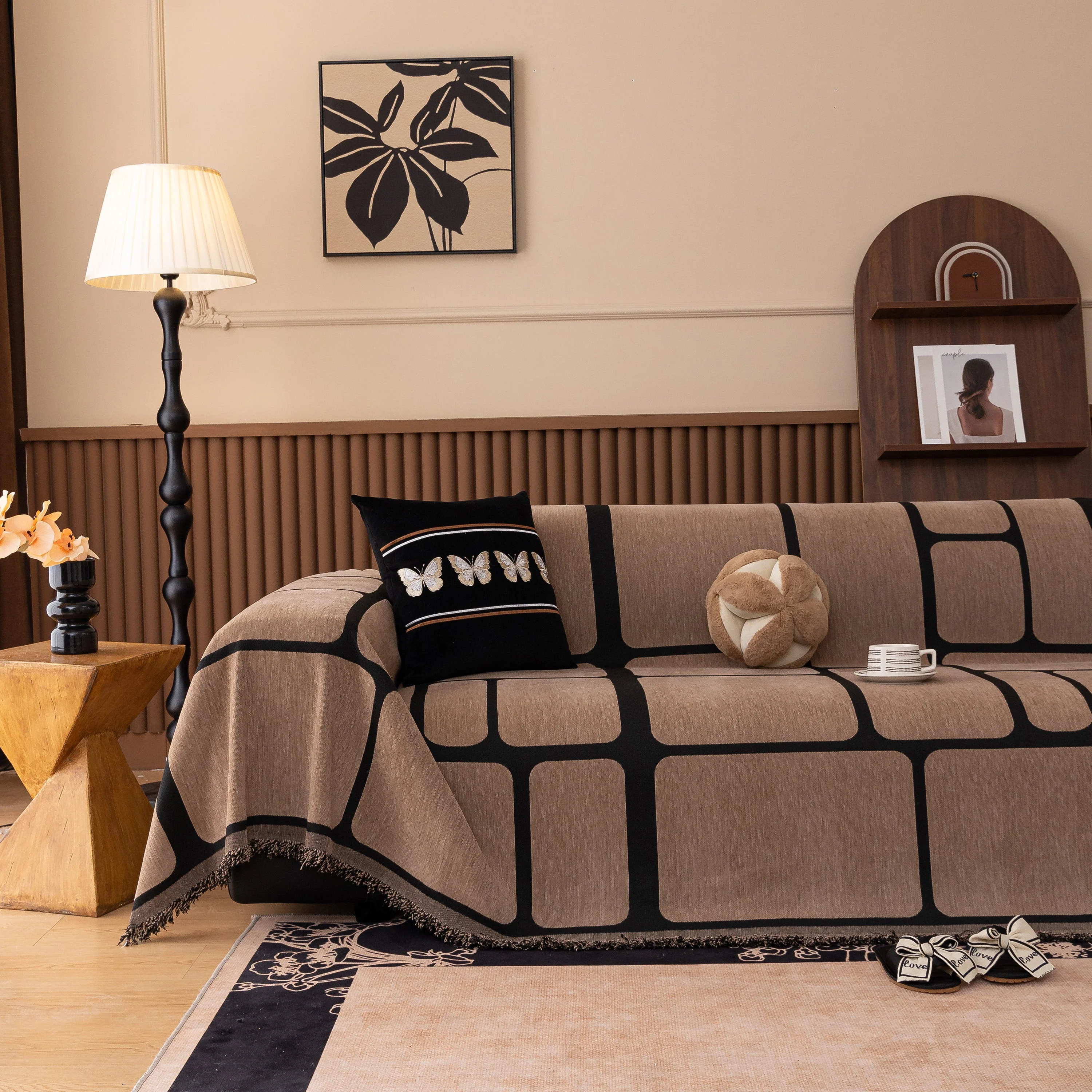 Modern Geometric Sofa Cover Decorative Couch Throw Blanket Furniture Protector - Image 30