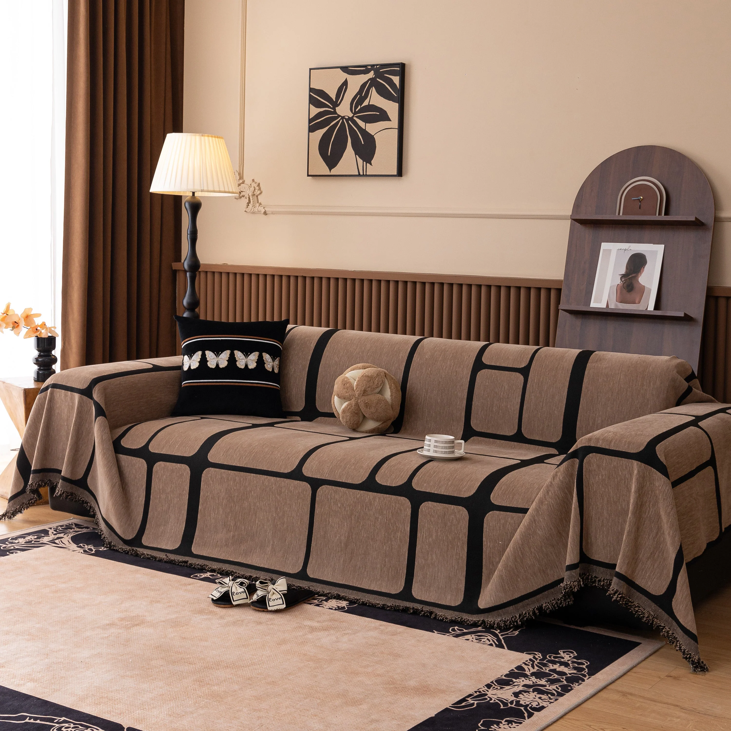 Modern Geometric Sofa Cover Decorative Couch Throw Blanket Furniture Protector - Image 31