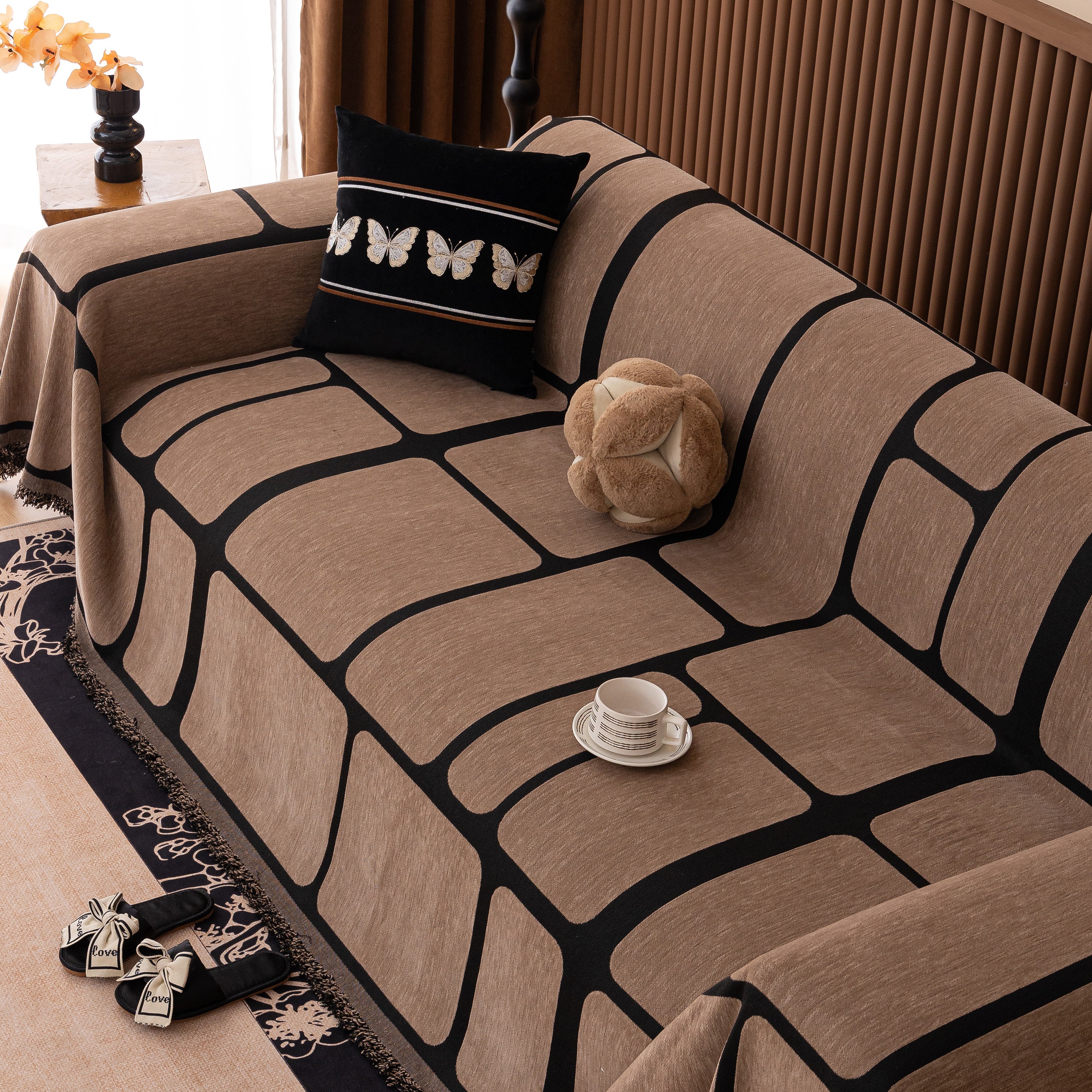 Modern Geometric Sofa Cover Decorative Couch Throw Blanket Furniture Protector - Image 33