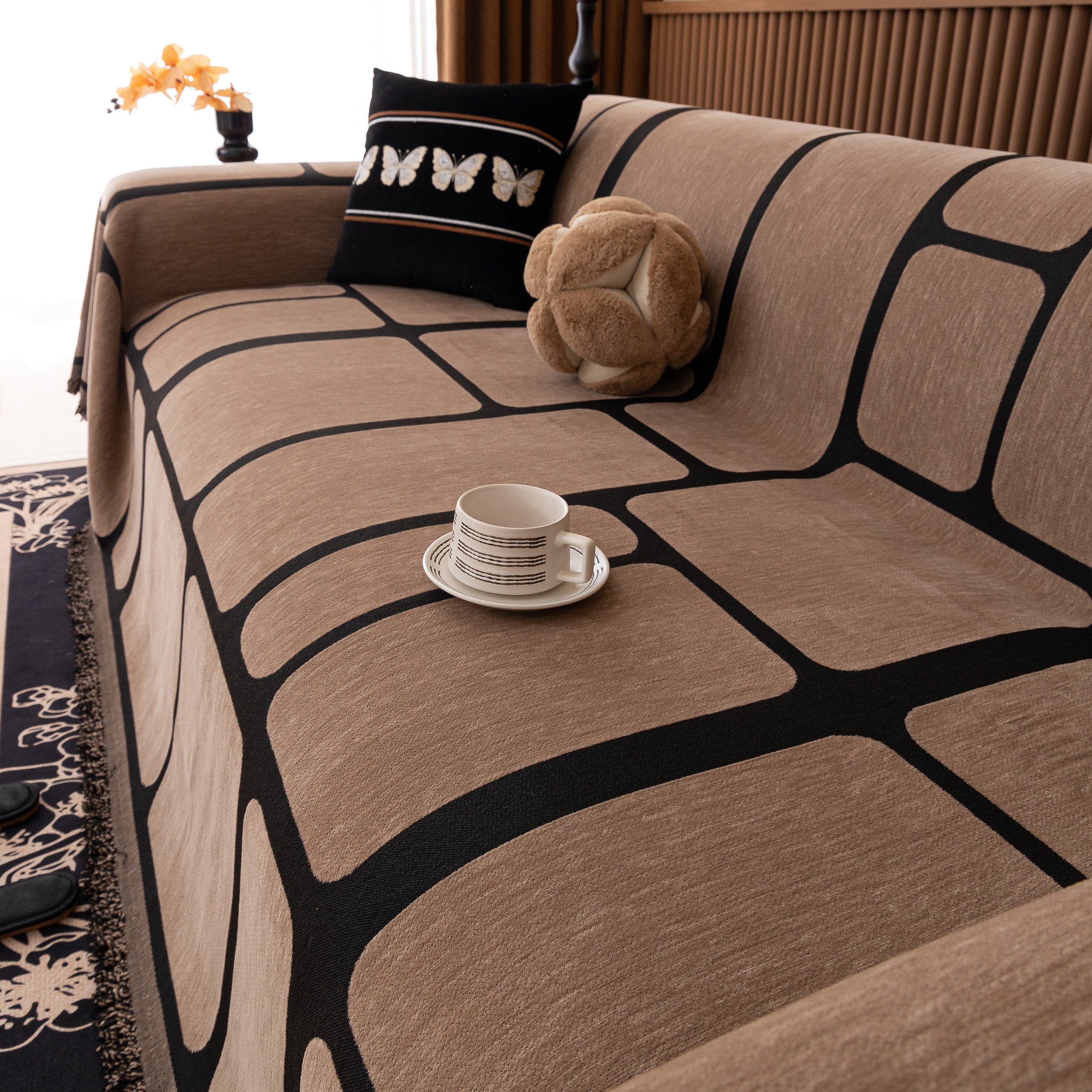 Modern Geometric Sofa Cover Decorative Couch Throw Blanket Furniture Protector - Image 34
