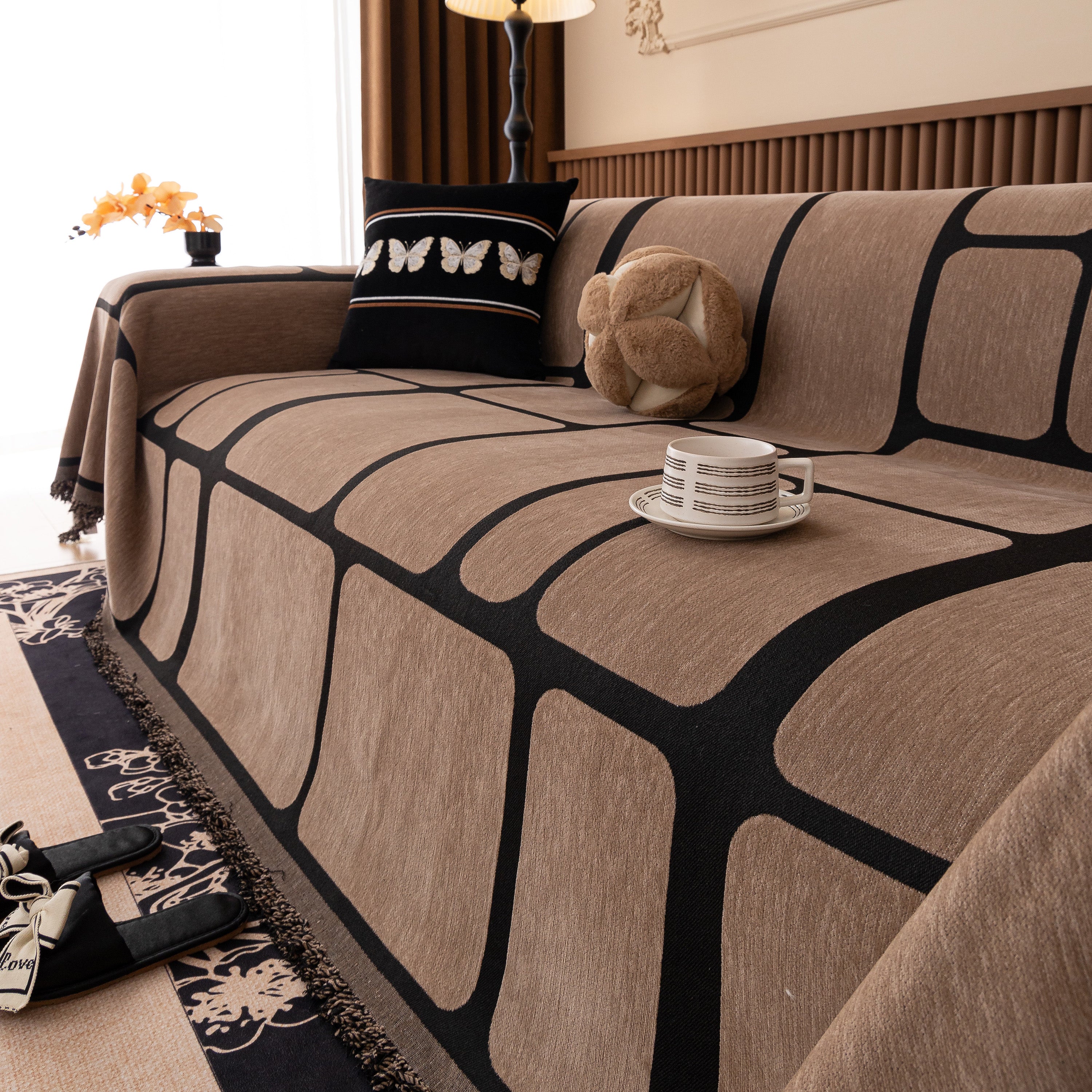 Modern Geometric Sofa Cover Decorative Couch Throw Blanket Furniture Protector - Image 35