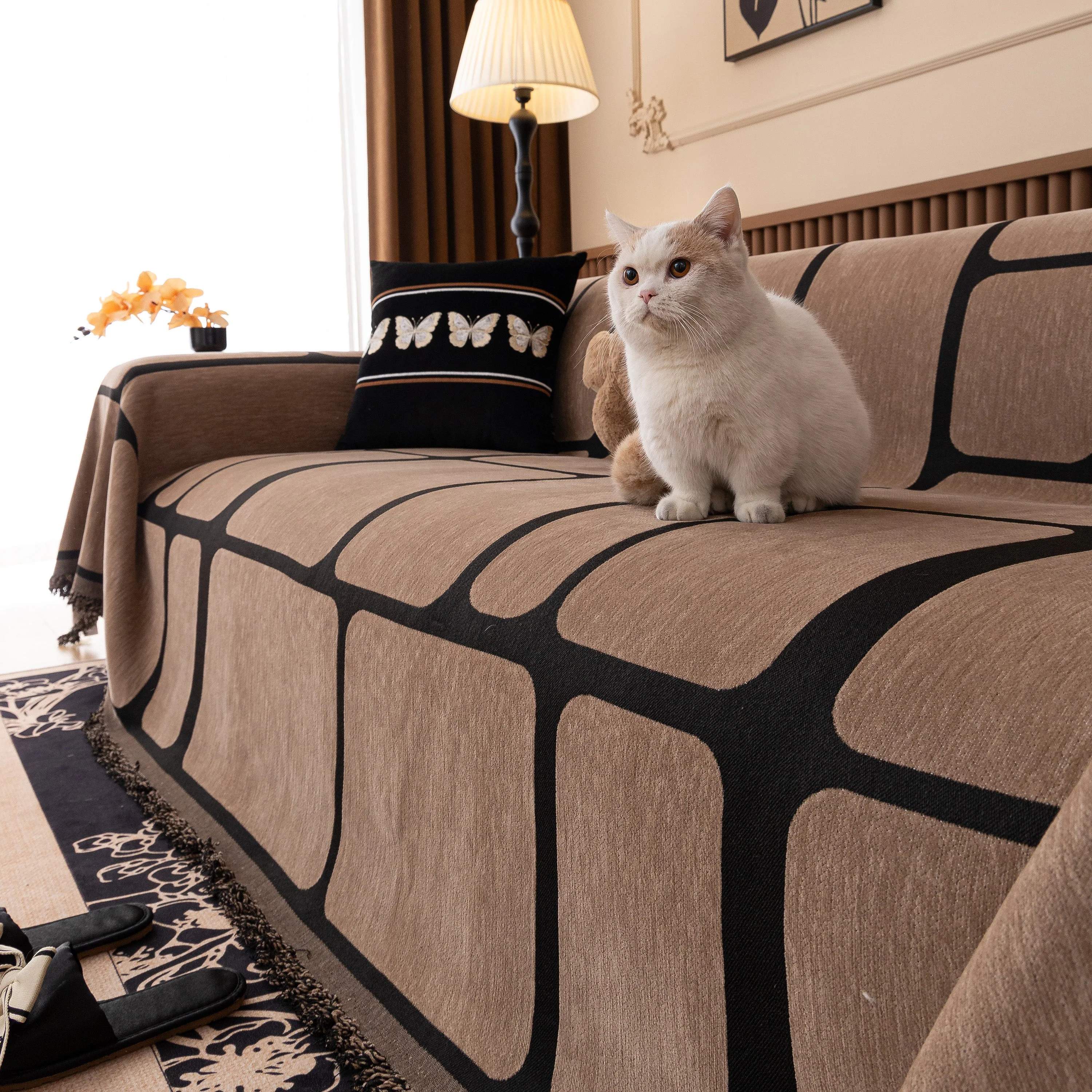 Modern Geometric Sofa Cover Decorative Couch Throw Blanket Furniture Protector - Image 41