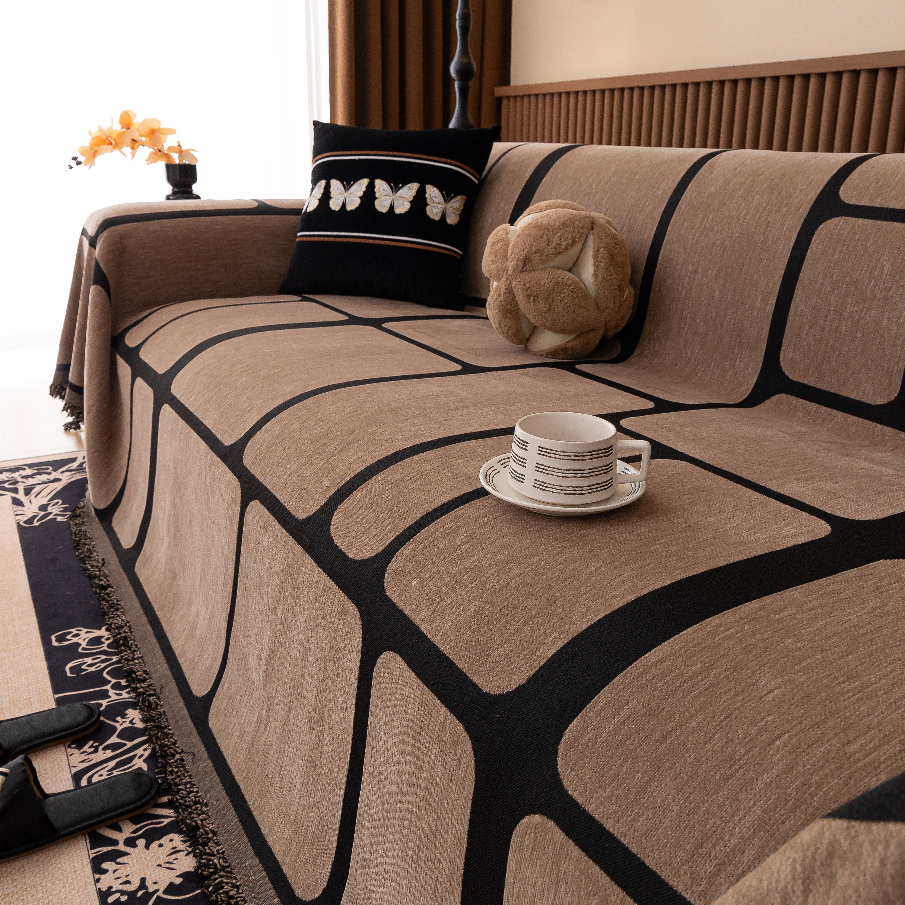 Modern Geometric Sofa Cover Decorative Couch Throw Blanket Furniture Protector - Image 46