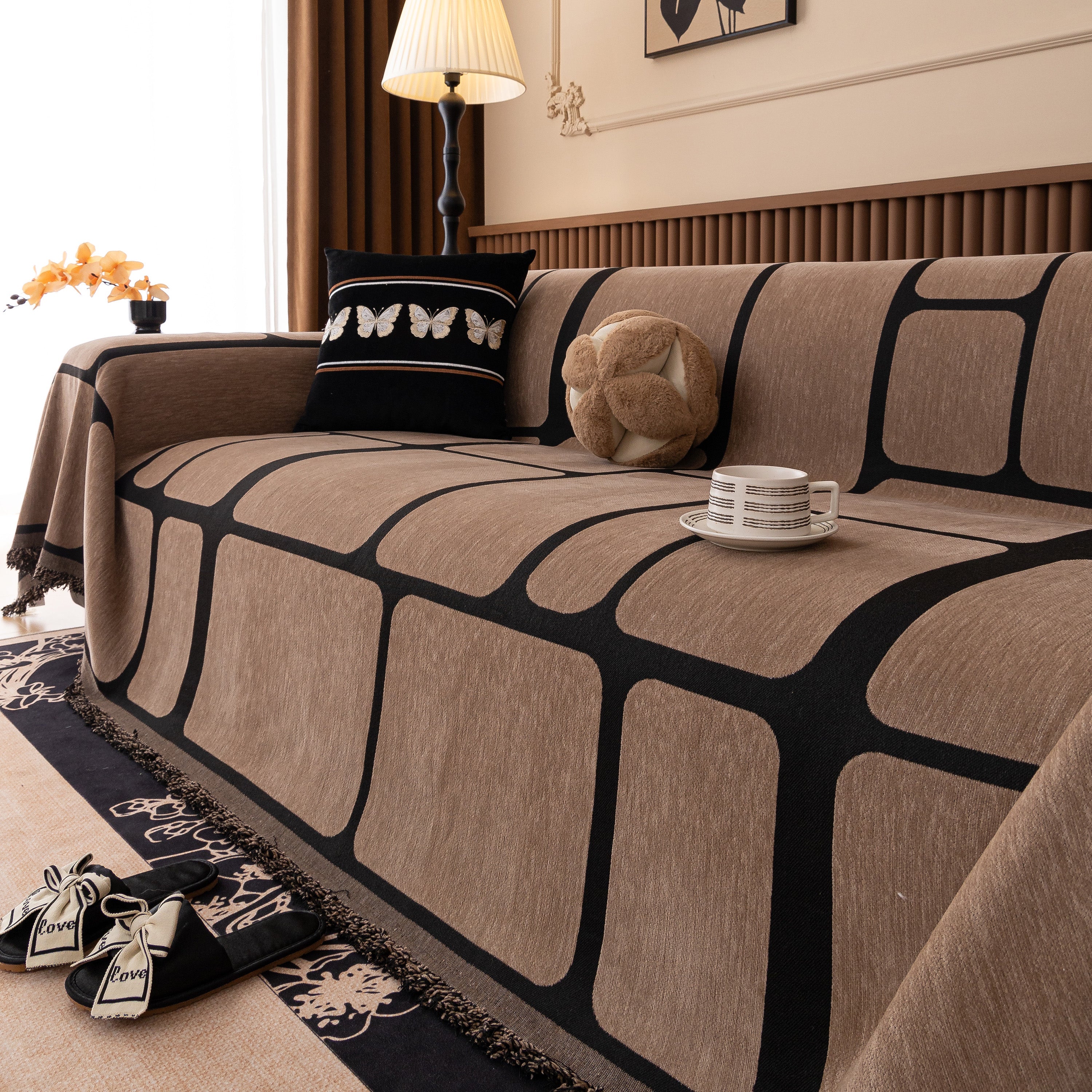 Modern Geometric Sofa Cover Decorative Couch Throw Blanket Furniture Protector - Image 49