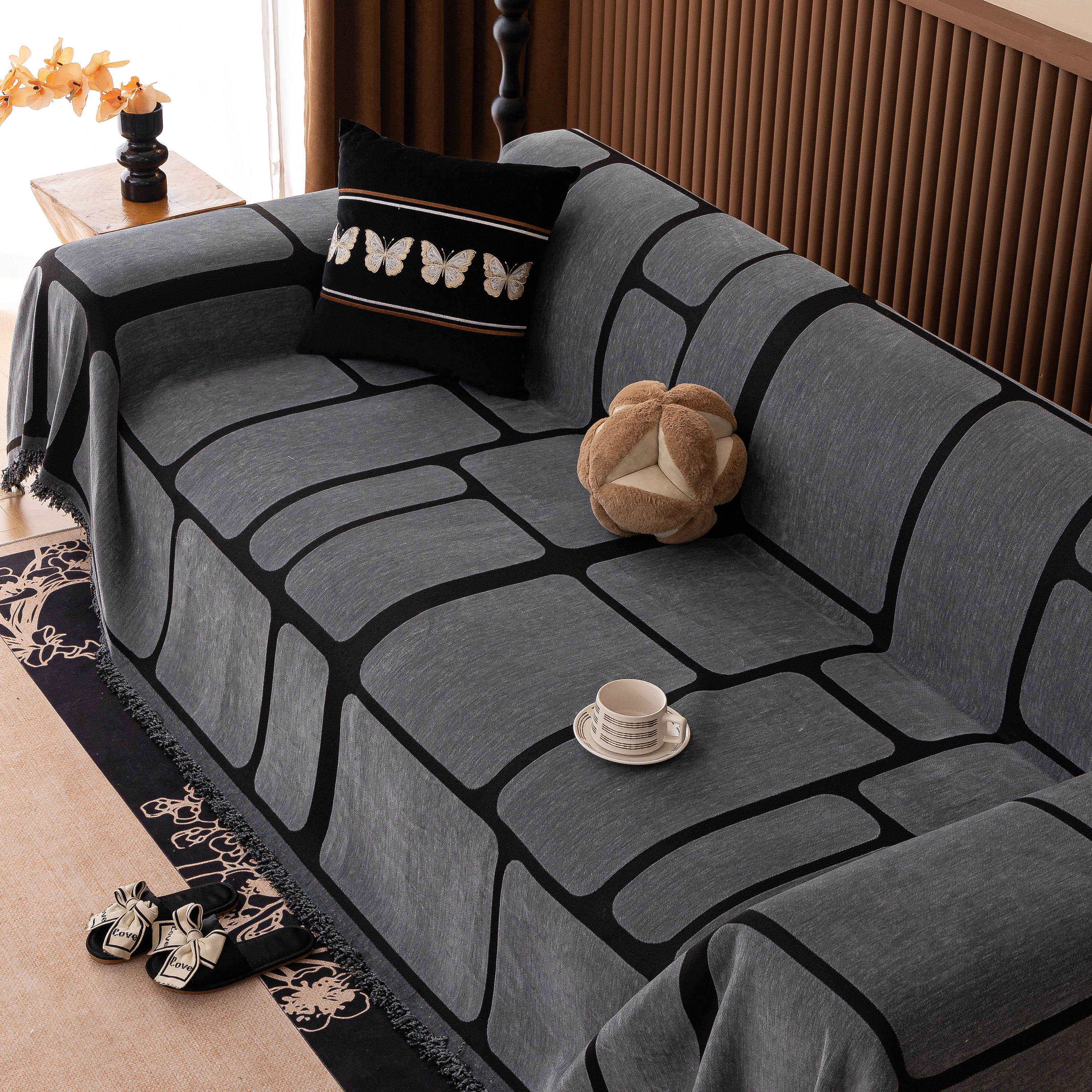 Modern Geometric Sofa Cover Decorative Couch Throw Blanket Furniture Protector - Image 55