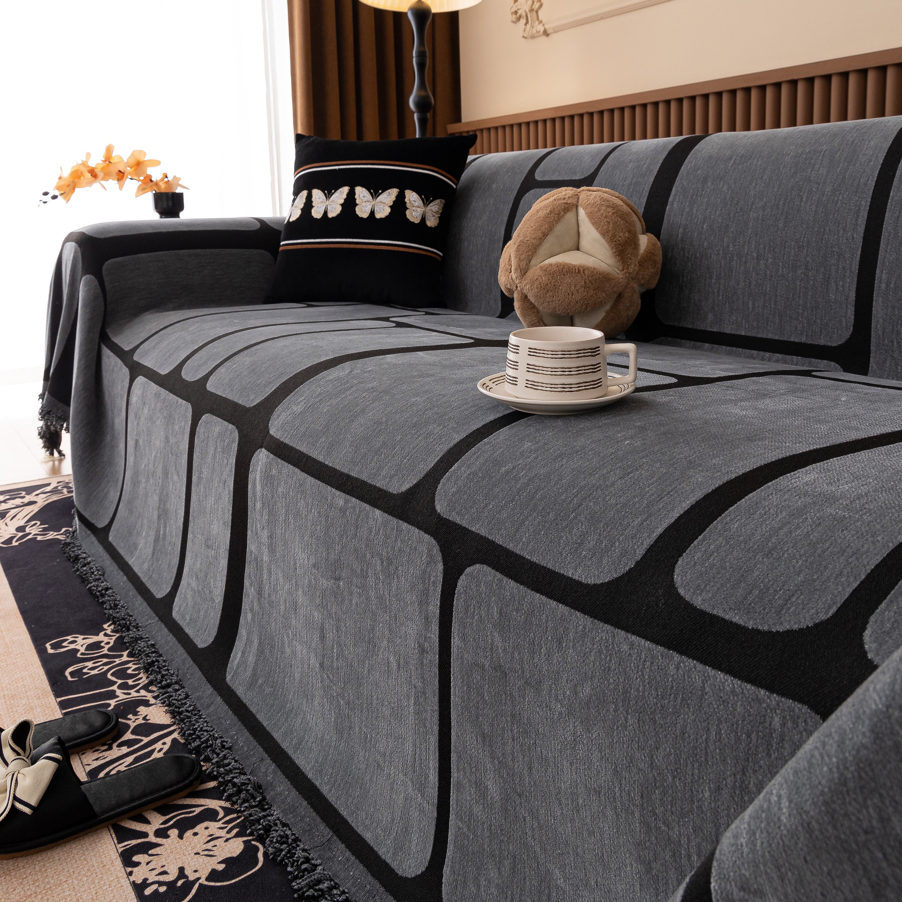 Modern Geometric Sofa Cover Decorative Couch Throw Blanket Furniture Protector - Image 56