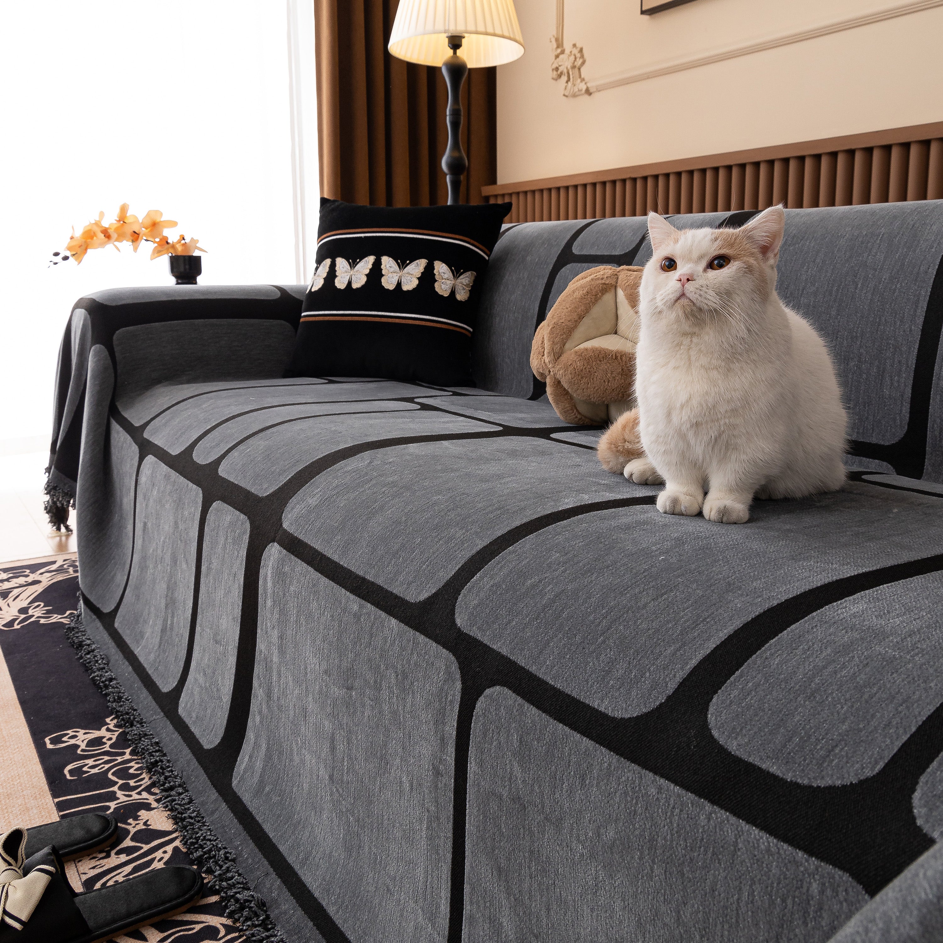 Modern Geometric Sofa Cover Decorative Couch Throw Blanket Furniture Protector - Image 61