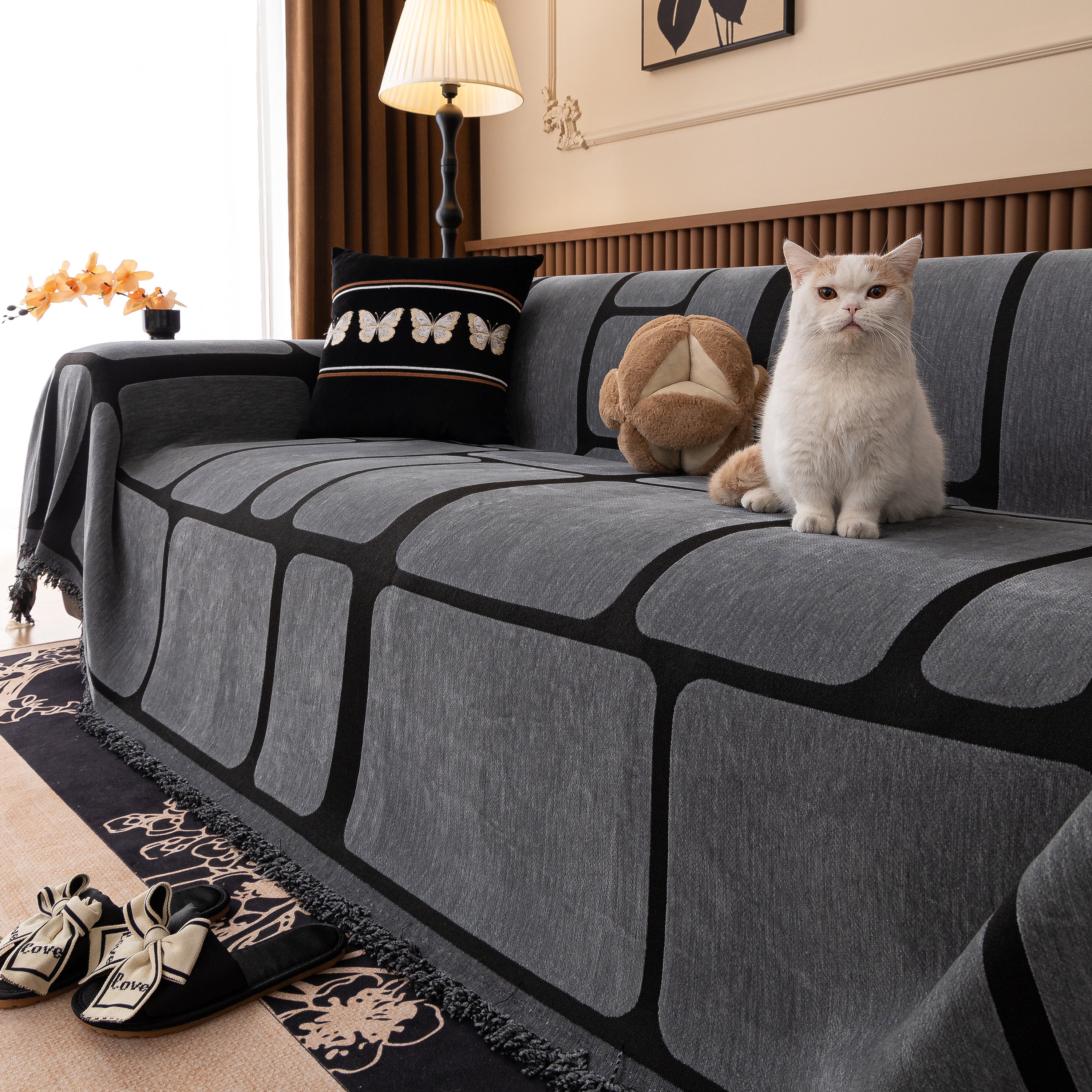 Modern Geometric Sofa Cover Decorative Couch Throw Blanket Furniture Protector - Image 69