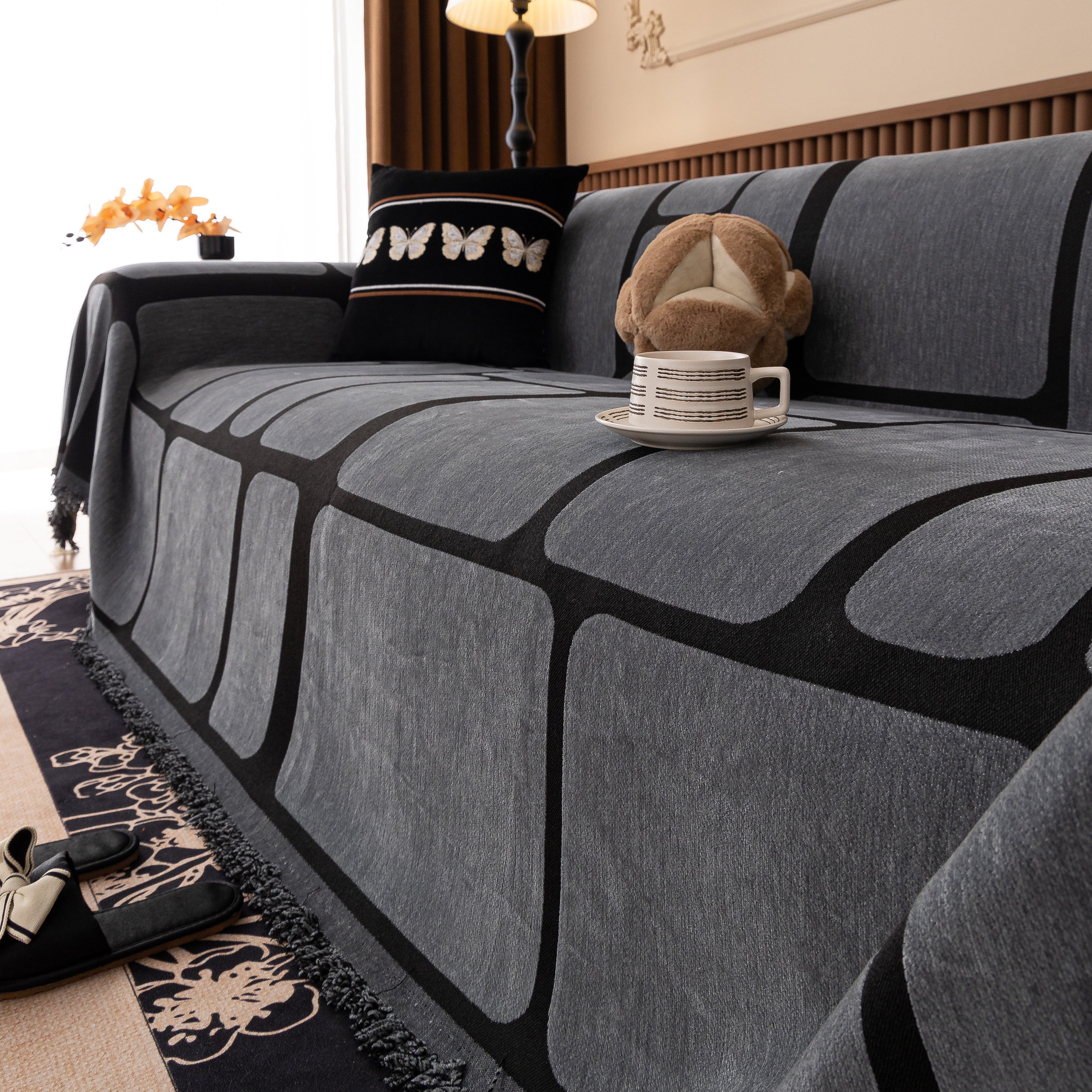 Modern Geometric Sofa Cover Decorative Couch Throw Blanket Furniture Protector - Image 71