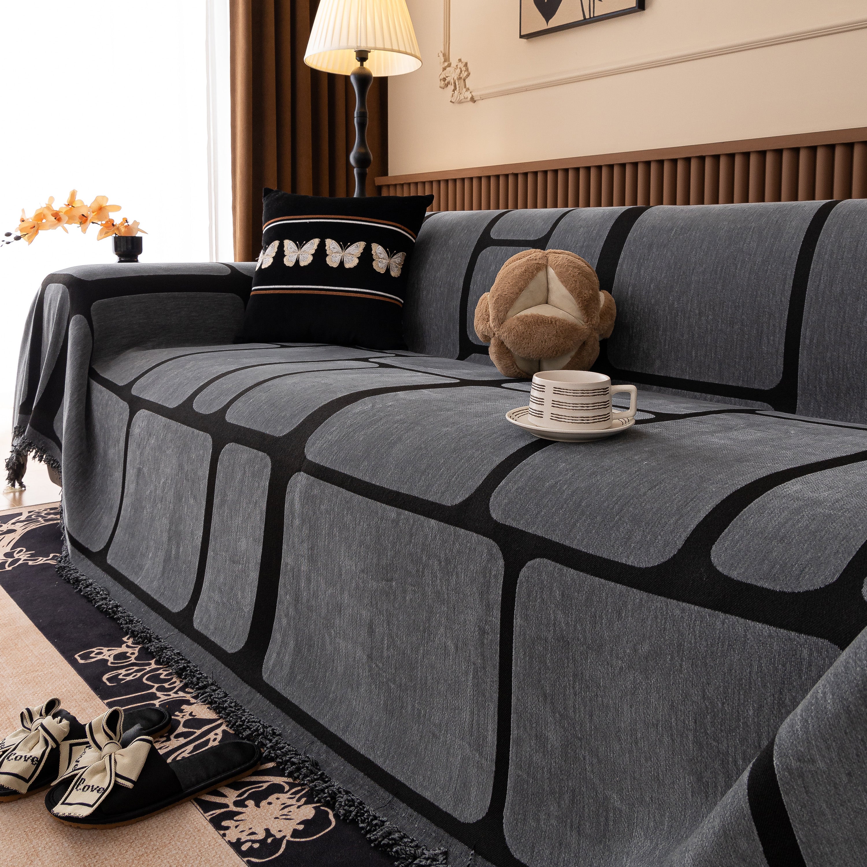 Modern Geometric Sofa Cover Decorative Couch Throw Blanket Furniture Protector - Image 72