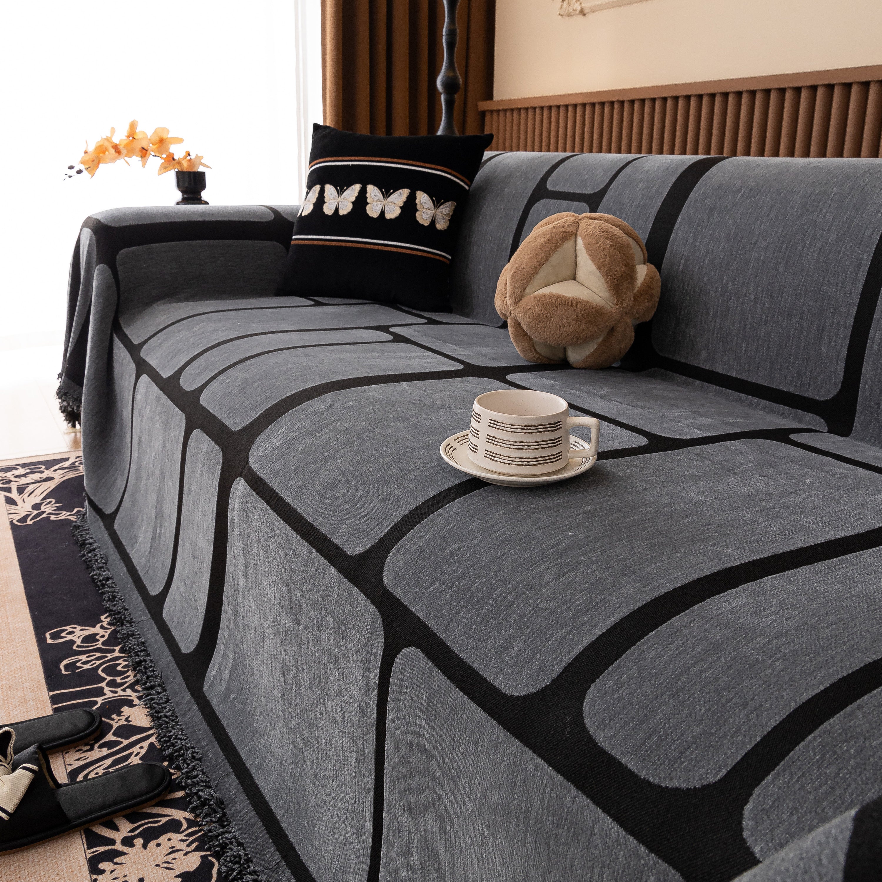 Modern Geometric Sofa Cover Decorative Couch Throw Blanket Furniture Protector - Image 73
