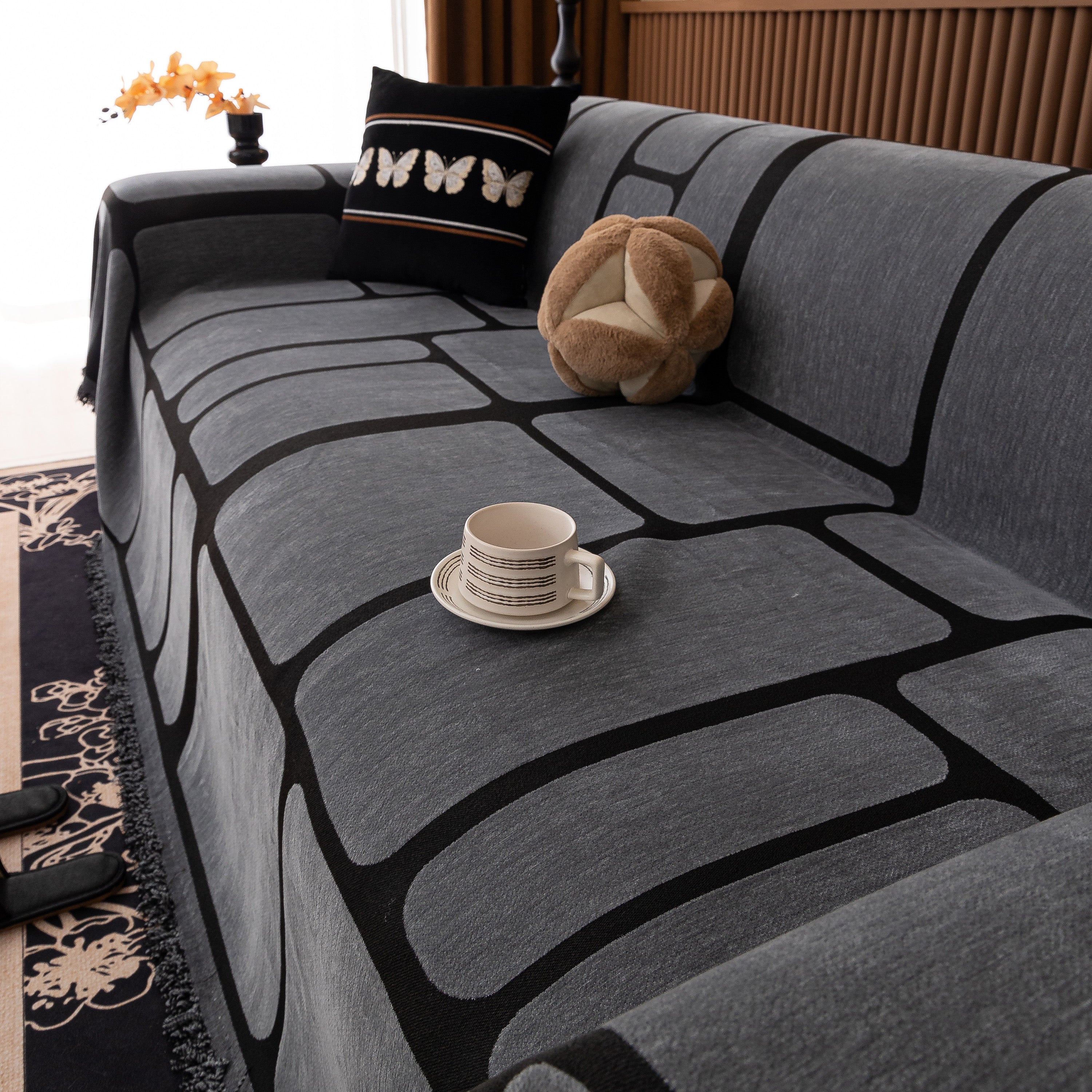 Modern Geometric Sofa Cover Decorative Couch Throw Blanket Furniture Protector - Image 74