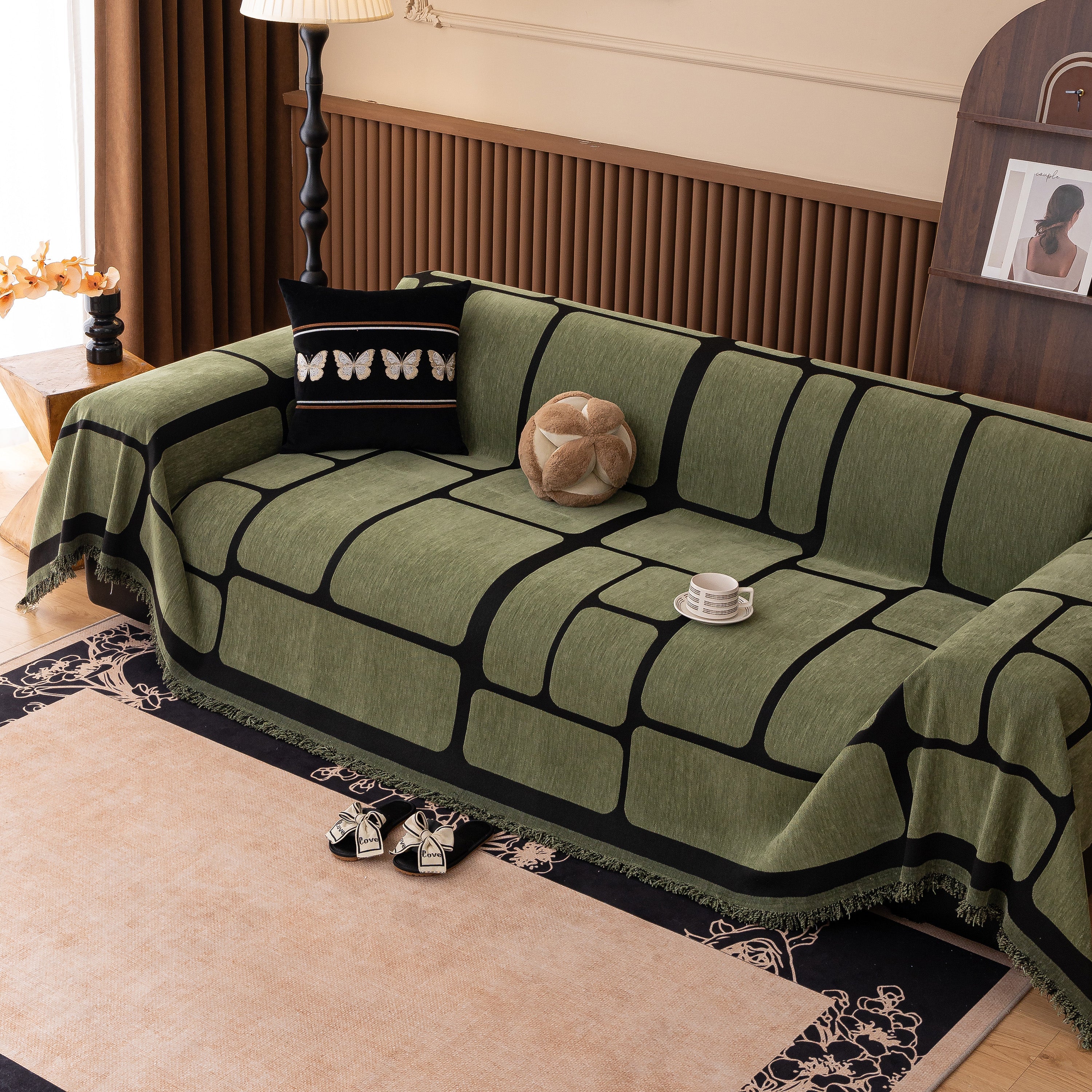 Modern Geometric Sofa Cover Decorative Couch Throw Blanket Furniture Protector - Image 77